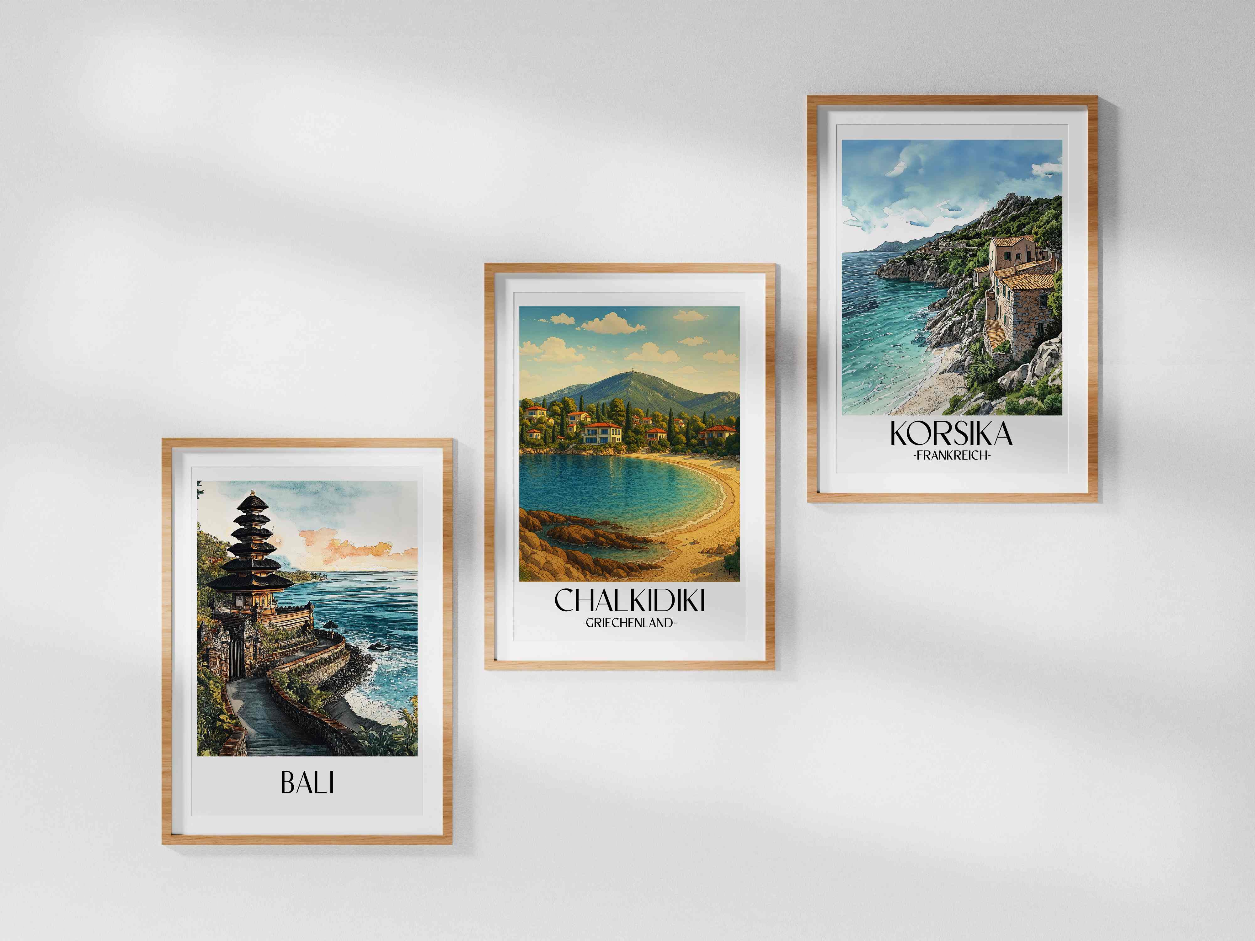chalkidiki-griechenland-poster-aquarell