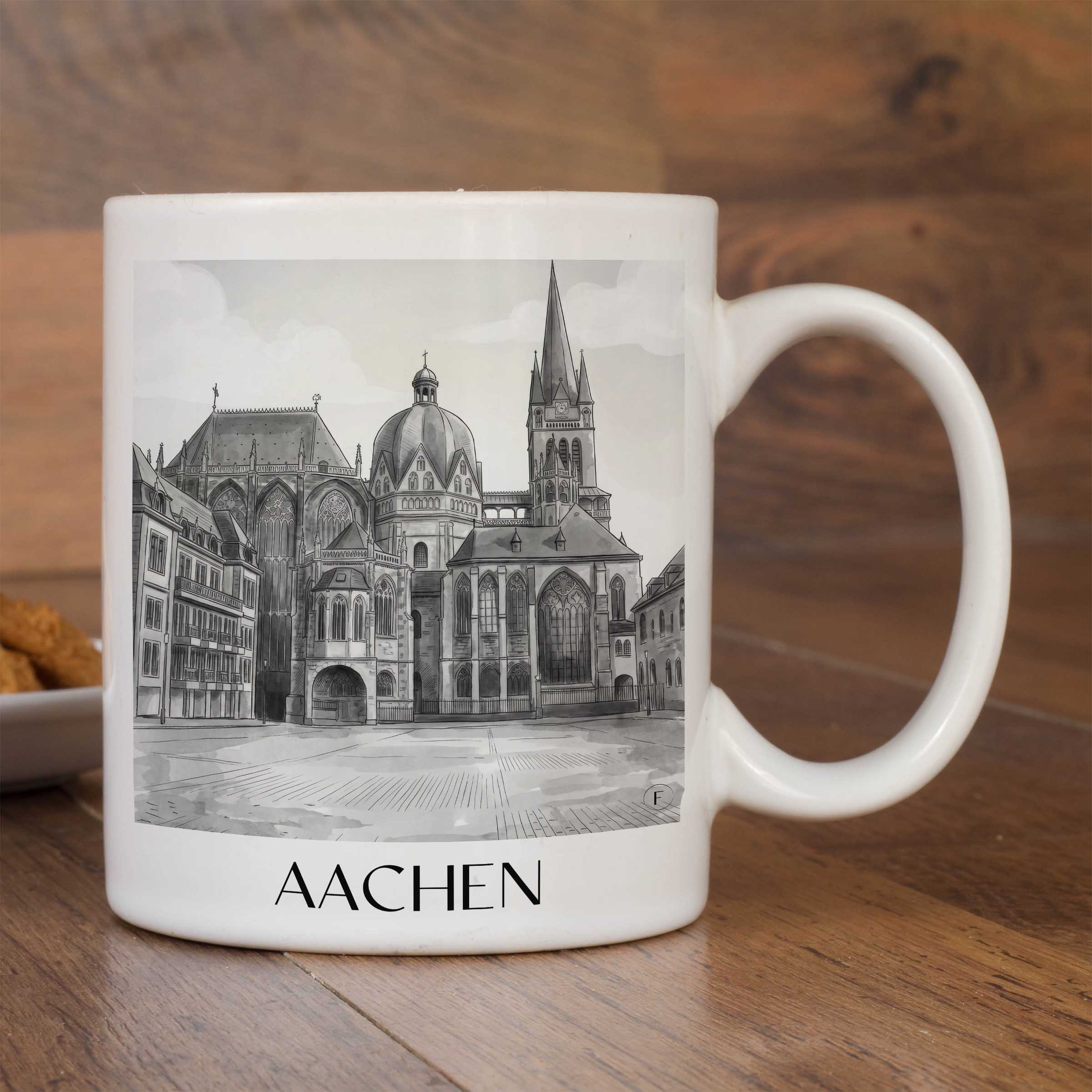 aachen-deutschland-kaffeebecher-aquarell-schwarz-weiss