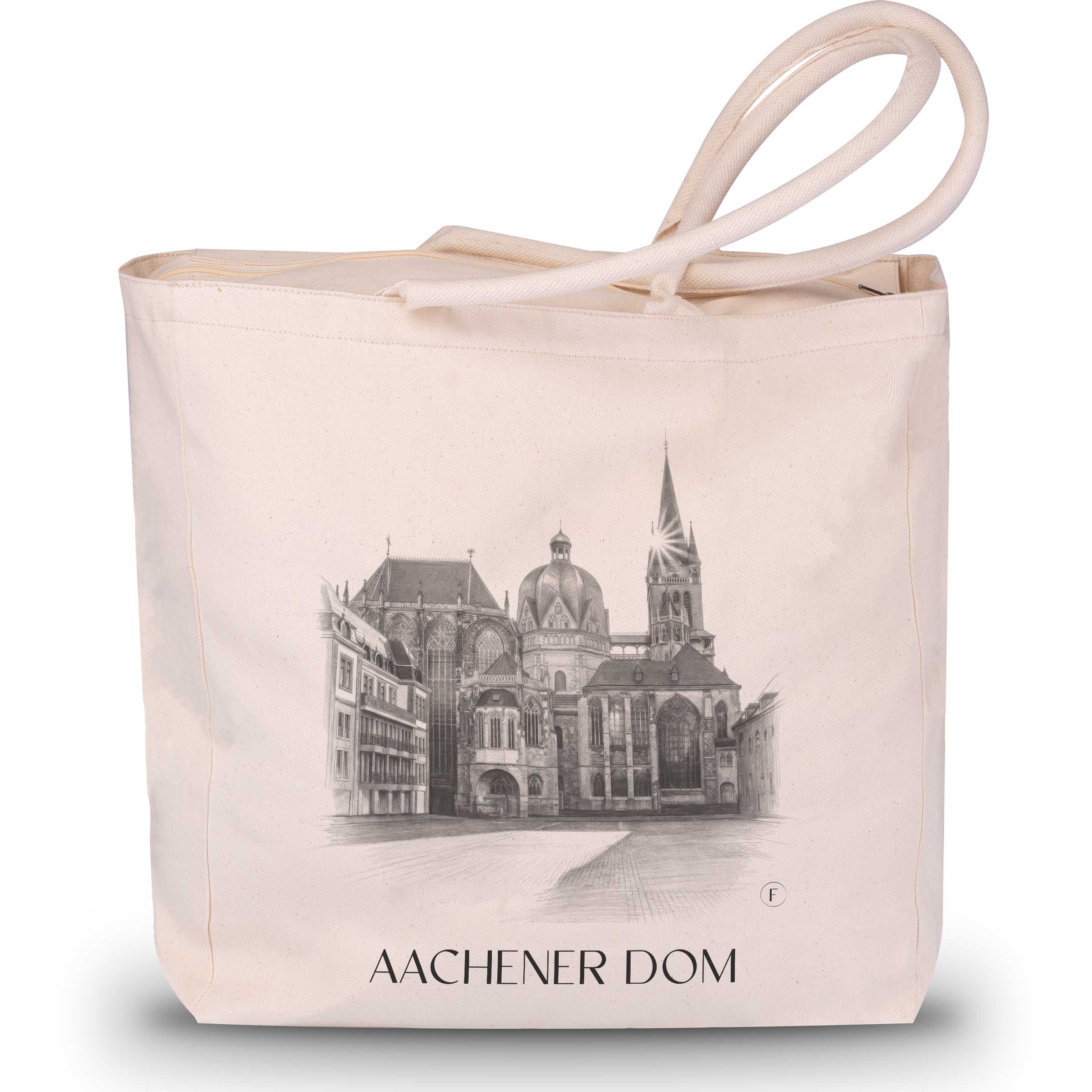 aachener-dom-rheinland-deutschland-einkaufstasche-bleistift-zeichnung-drawing
