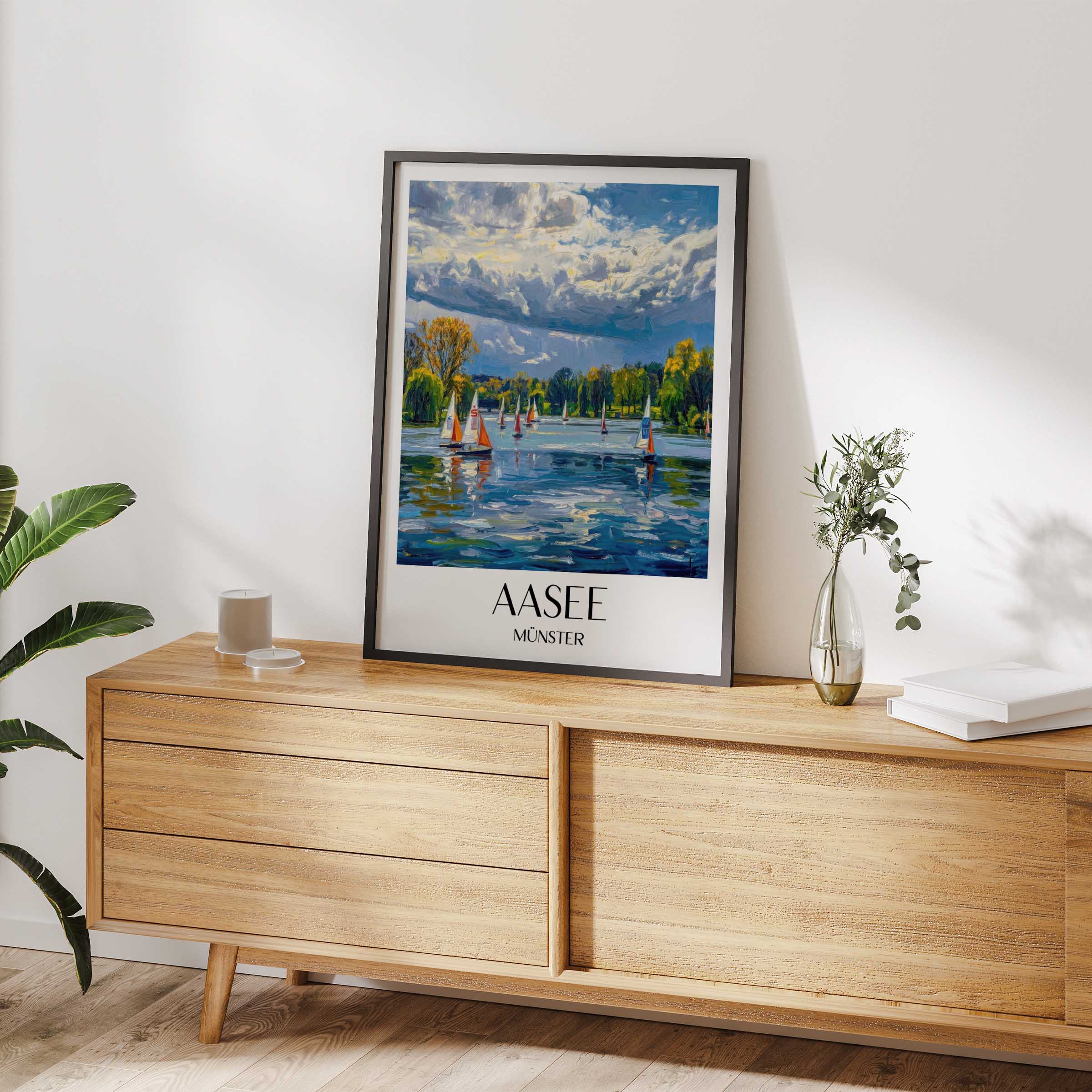 aasee-münster-deutschland-poster-oil-painting-oelgemaelde