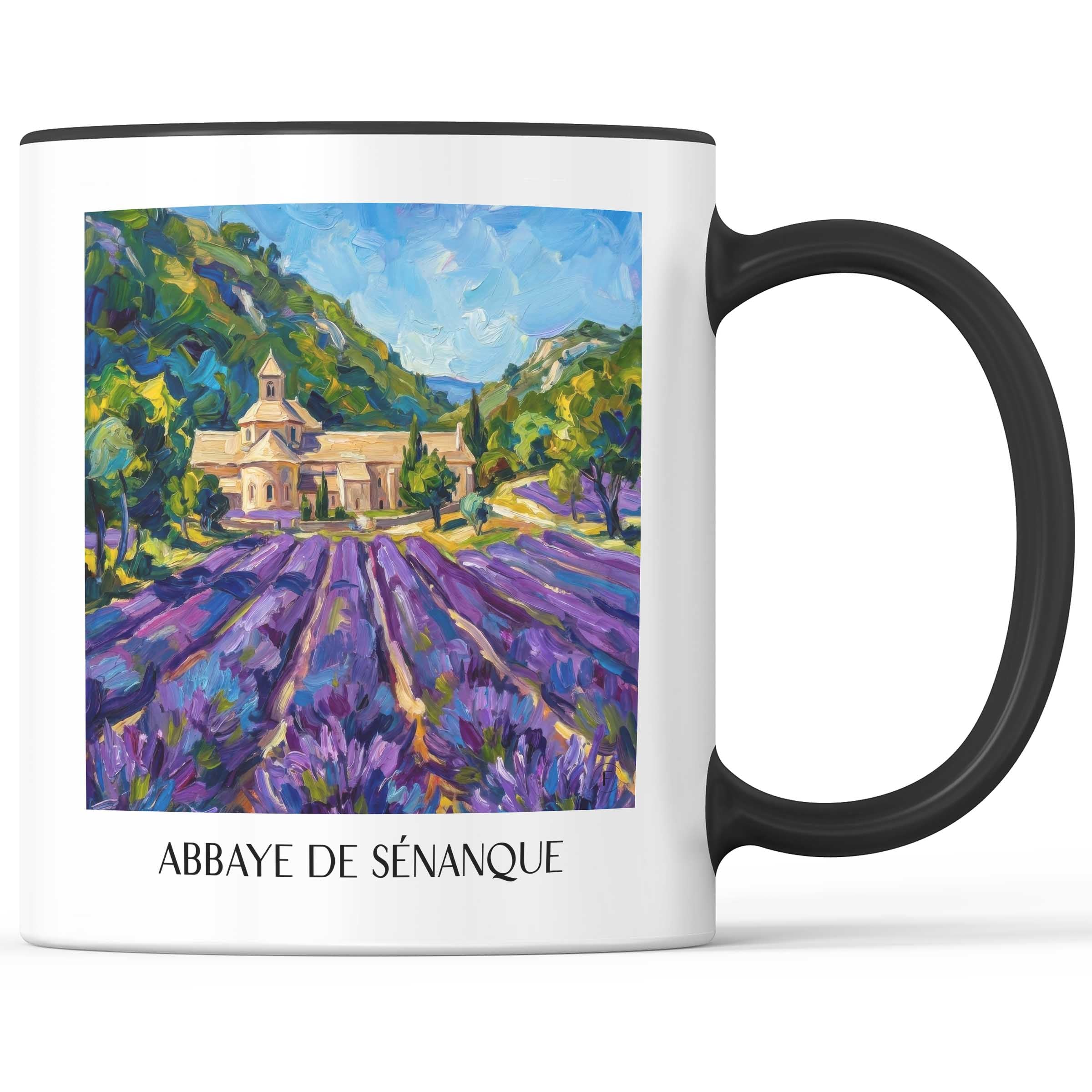 abbaye-de-sénanque-gordes-frankreich-kaffeebecher-oil-painting-oelgemaelde