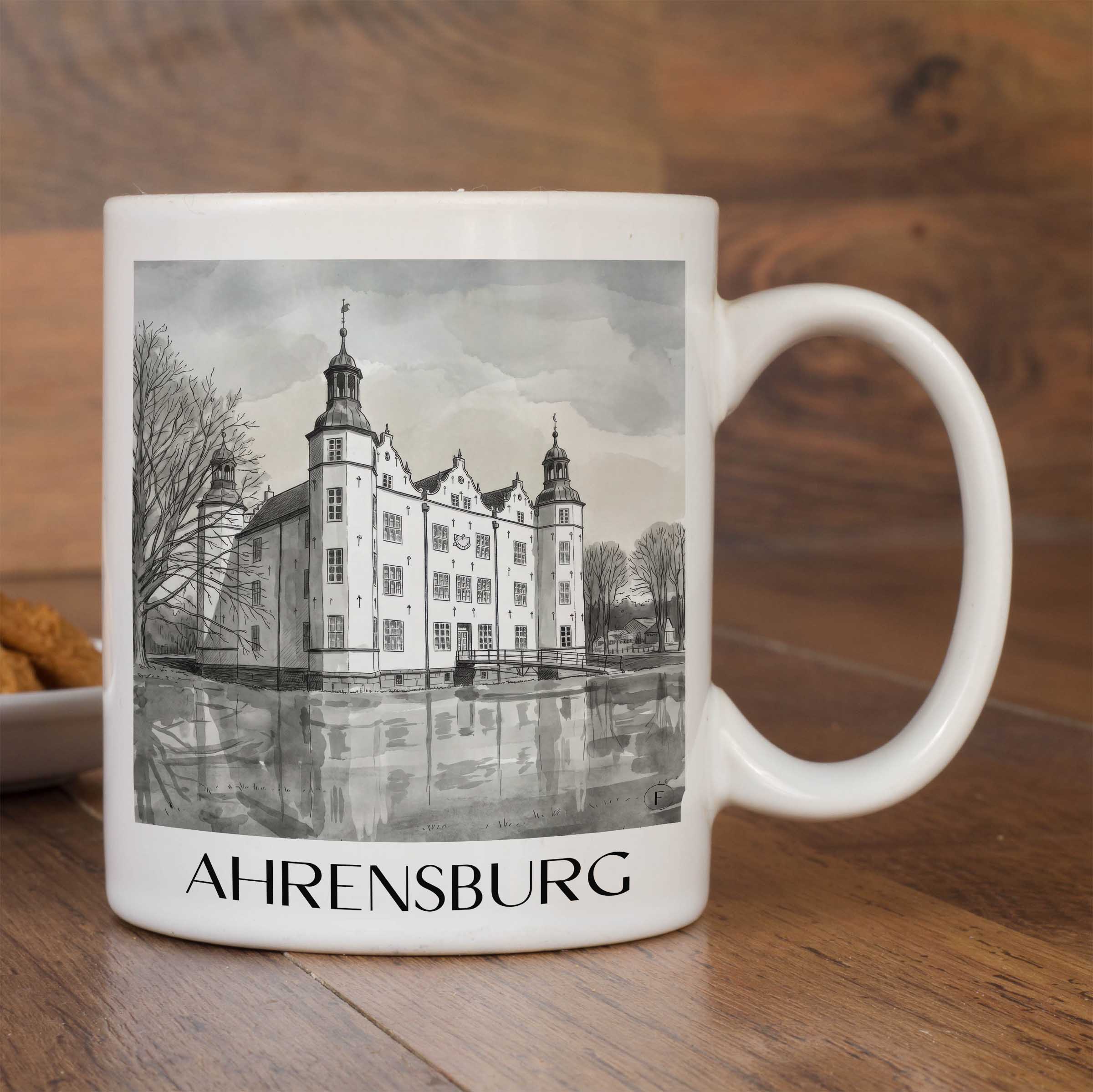 ahrensburg-schleswig-holstein-deutschland-kaffeebecher-aquarell-schwarz-weiss