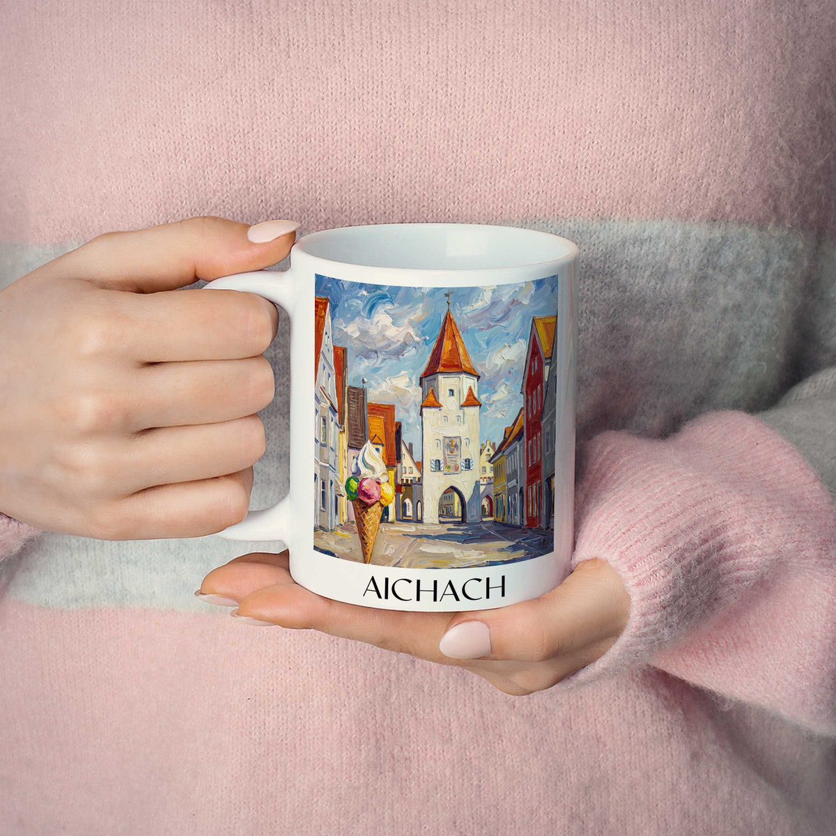 aichach-bayern-deutschland-kaffeebecher-oil-painting-oelgemaelde