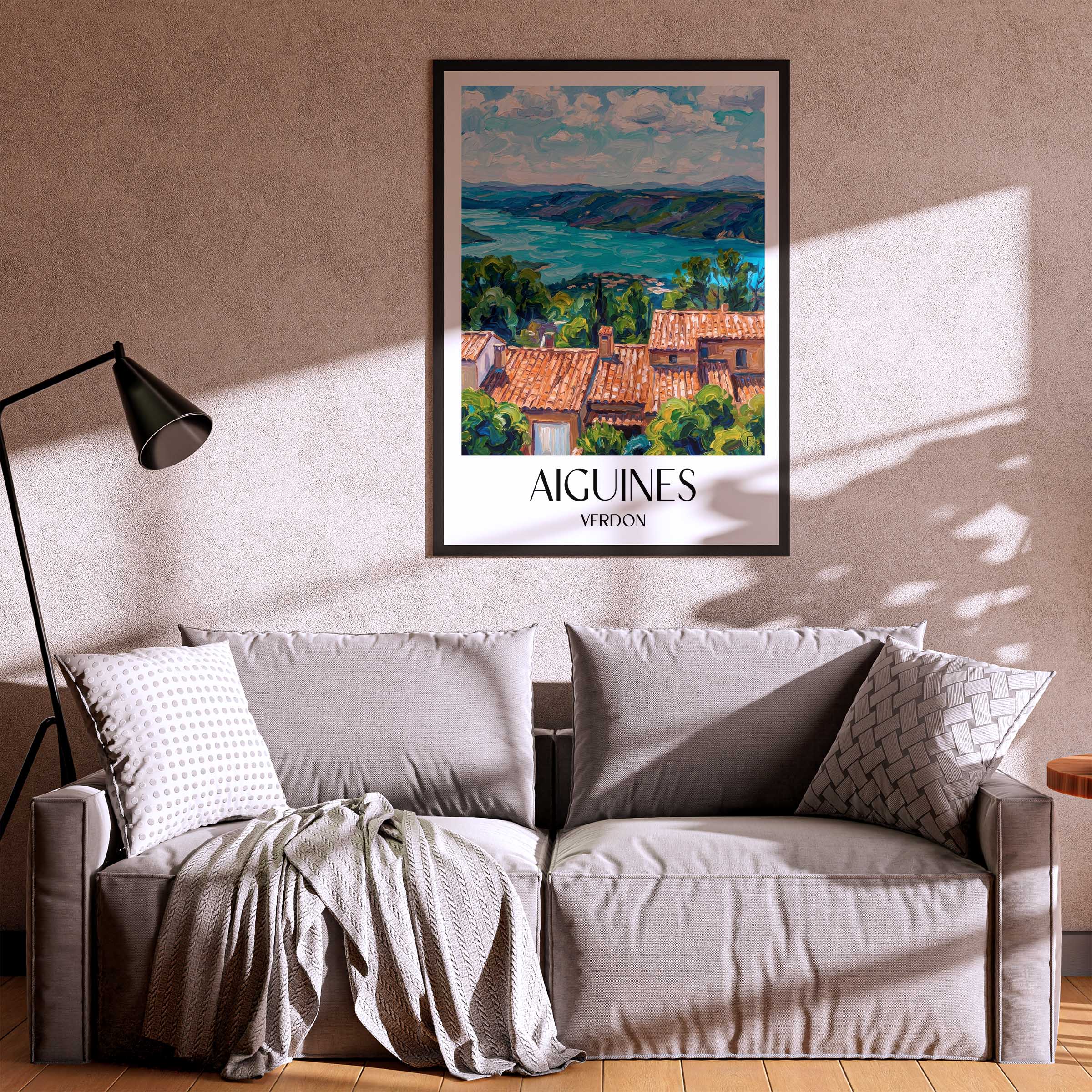 aiguines-verdon-frankreich-poster-oil-painting-oelgemaelde