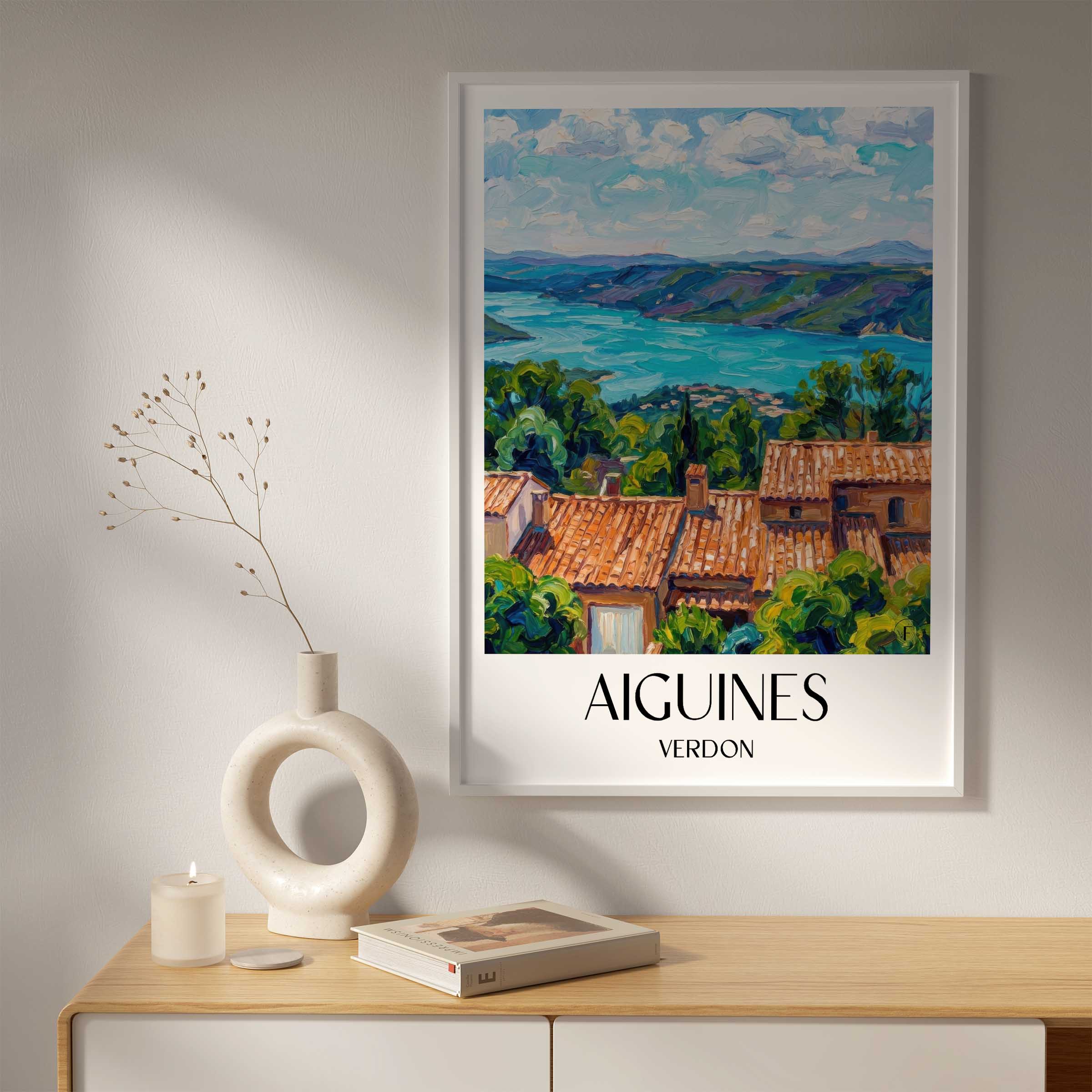 aiguines-verdon-frankreich-poster-oil-painting-oelgemaelde