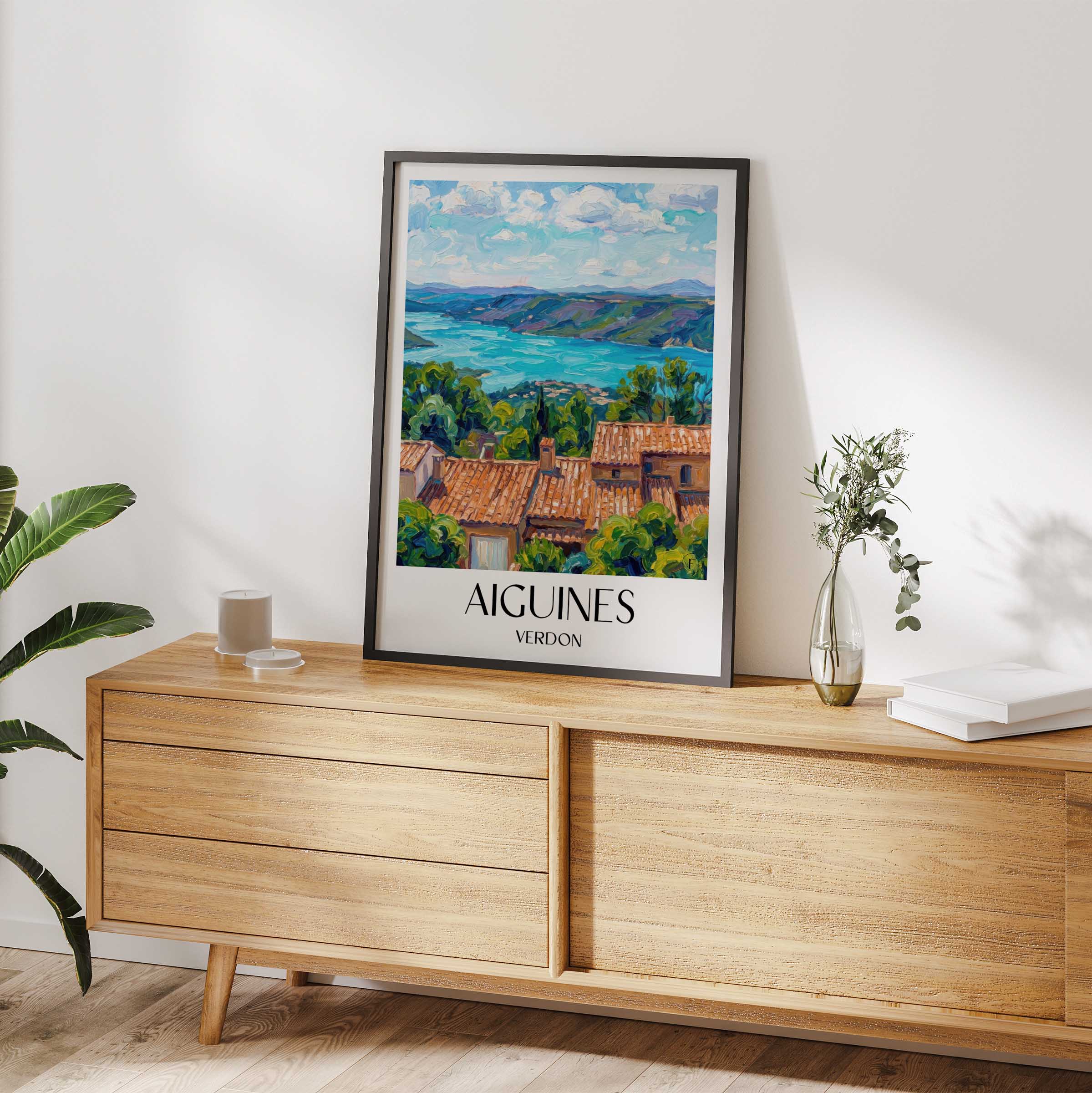 aiguines-verdon-frankreich-poster-oil-painting-oelgemaelde