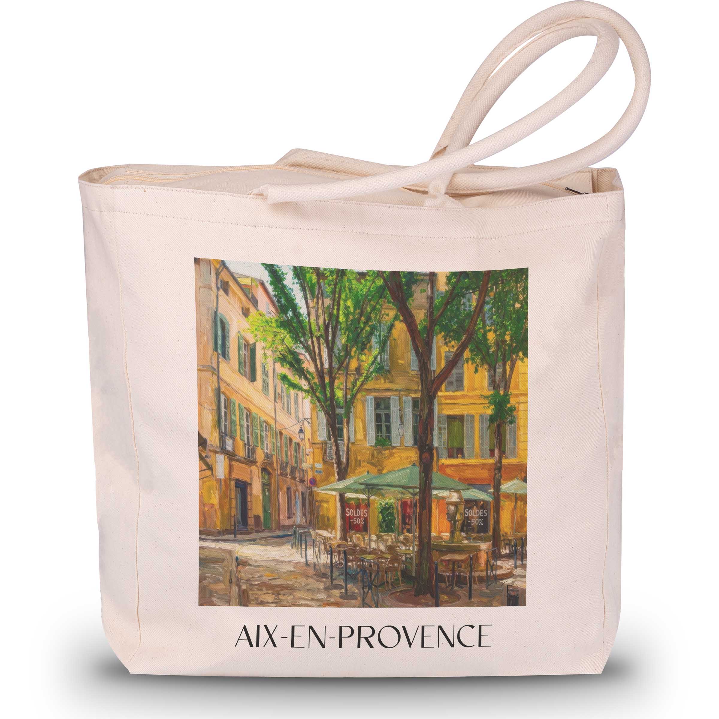 aix-en-provence-provence-frankreich-einkaufstasche-oil-painting-oelgemaelde