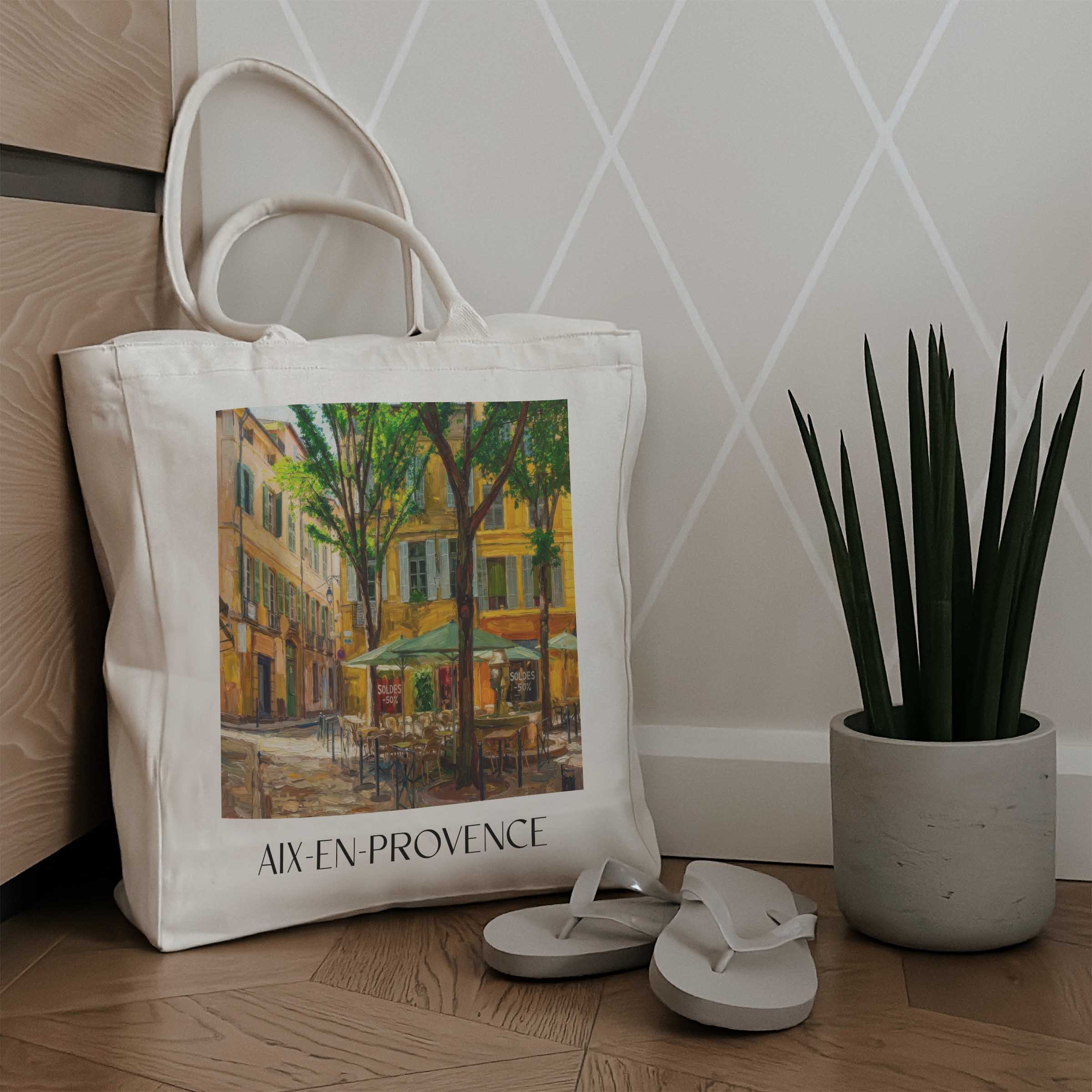 aix-en-provence-provence-frankreich-einkaufstasche-oil-painting-oelgemaelde