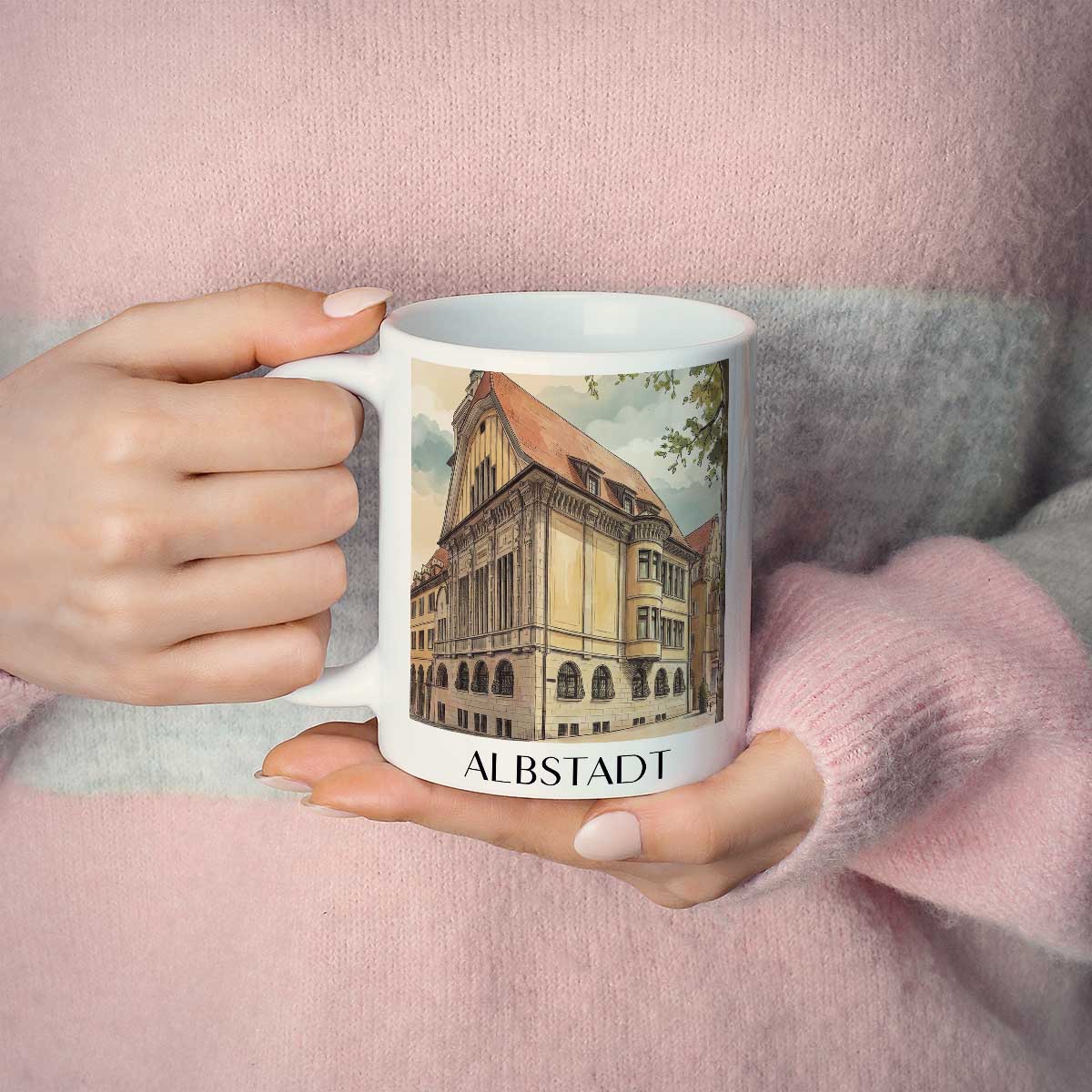 albstadt-schwäbische-alb-deutschland-kaffeebecher-aquarell