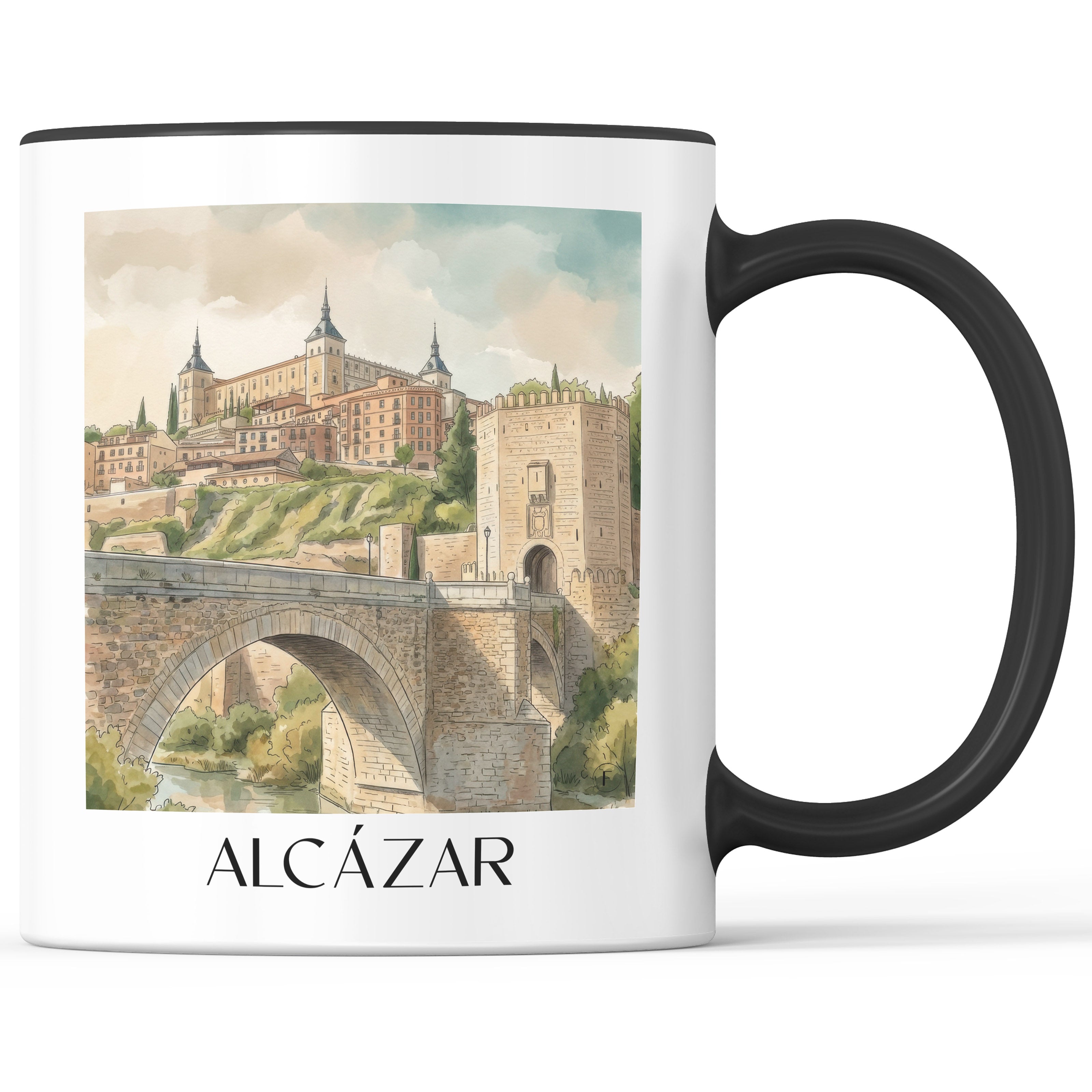 alcázar--toledo-spanien-kaffeebecher-aquarell