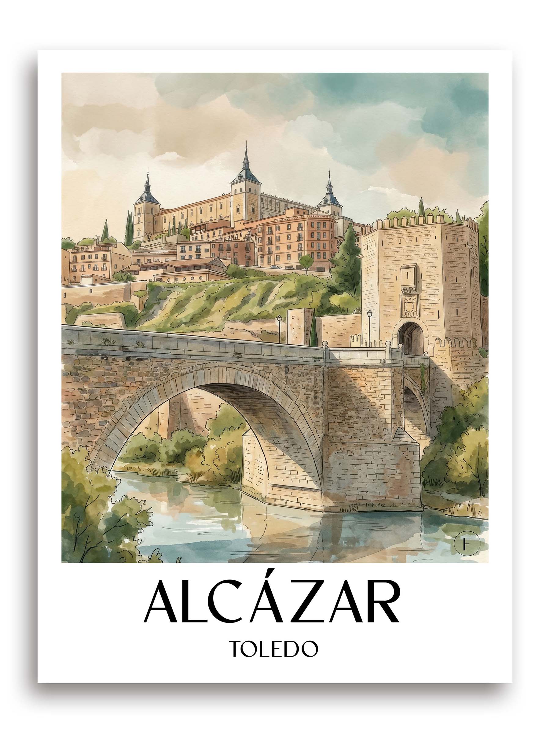 alcázar--toledo-spanien-poster-aquarell