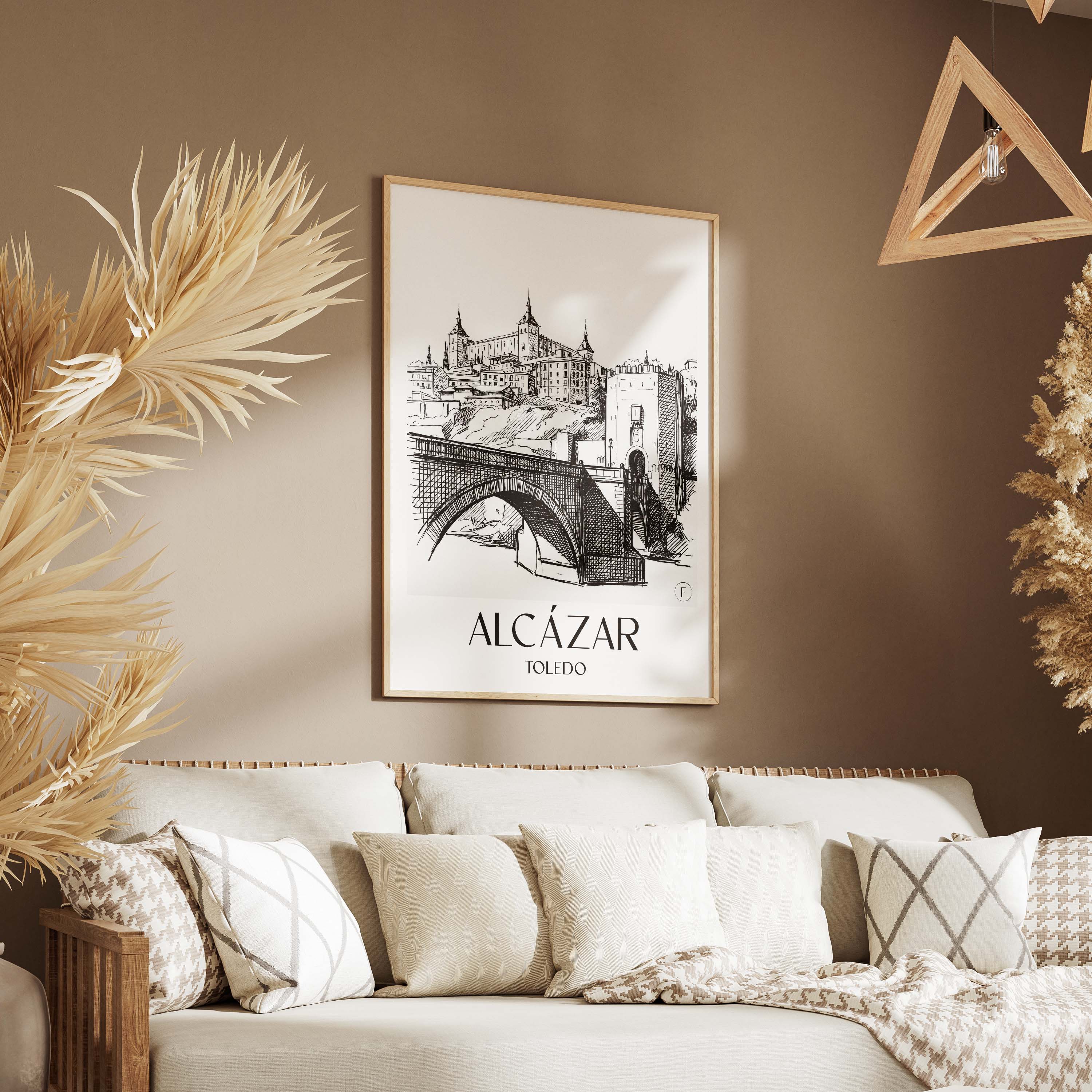 alcázar--toledo-spanien-poster-skizze