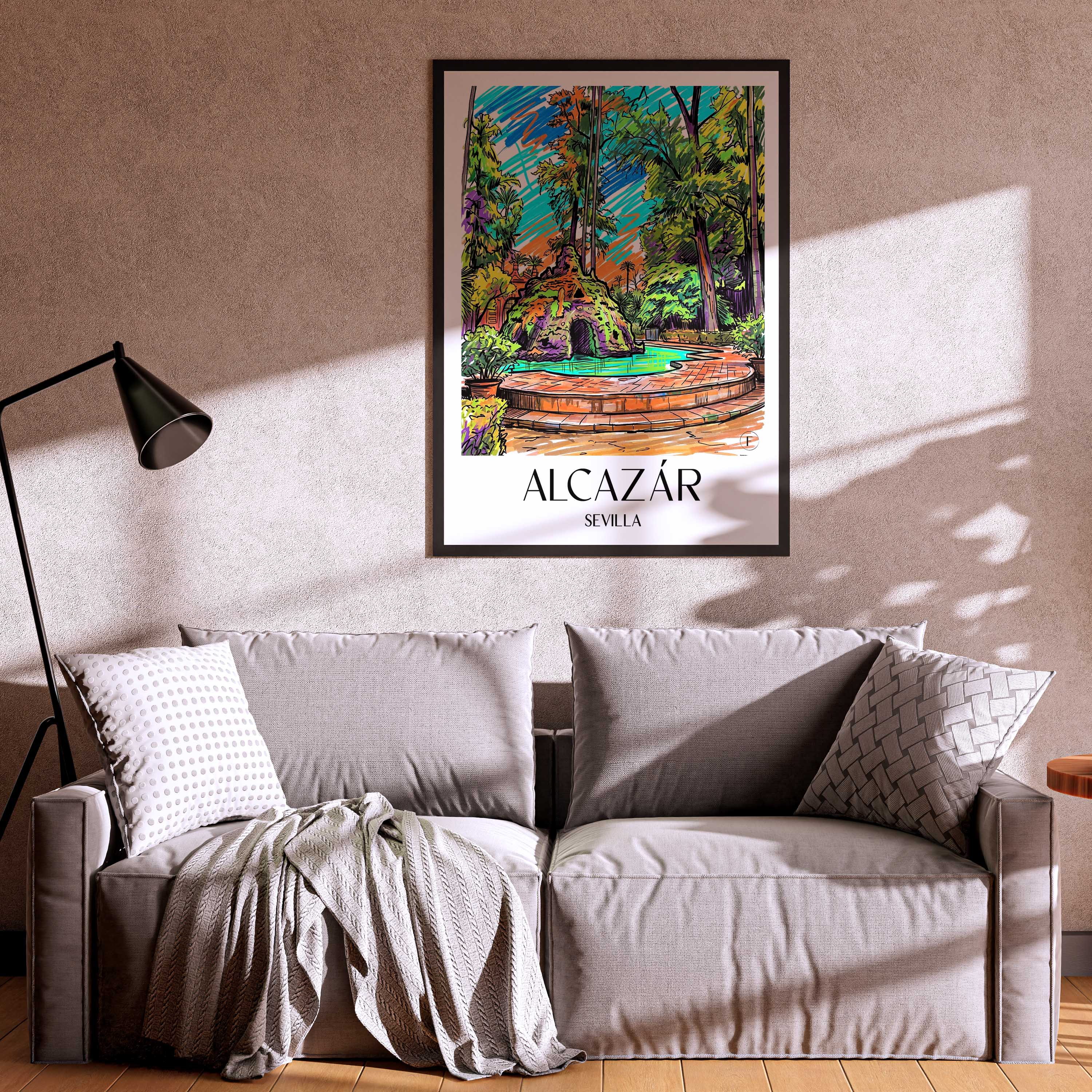 alcazár-sevilla-spanien-poster-graffiti