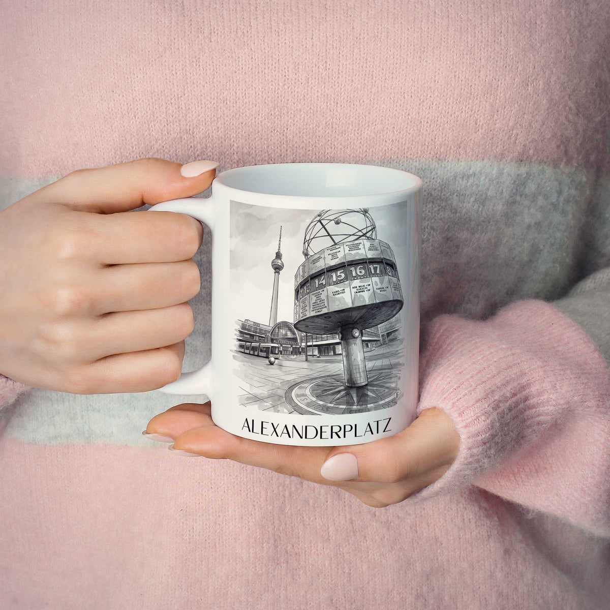 alexanderplatz-berlin-deutschland-kaffeebecher-aquarell-schwarz-weiss