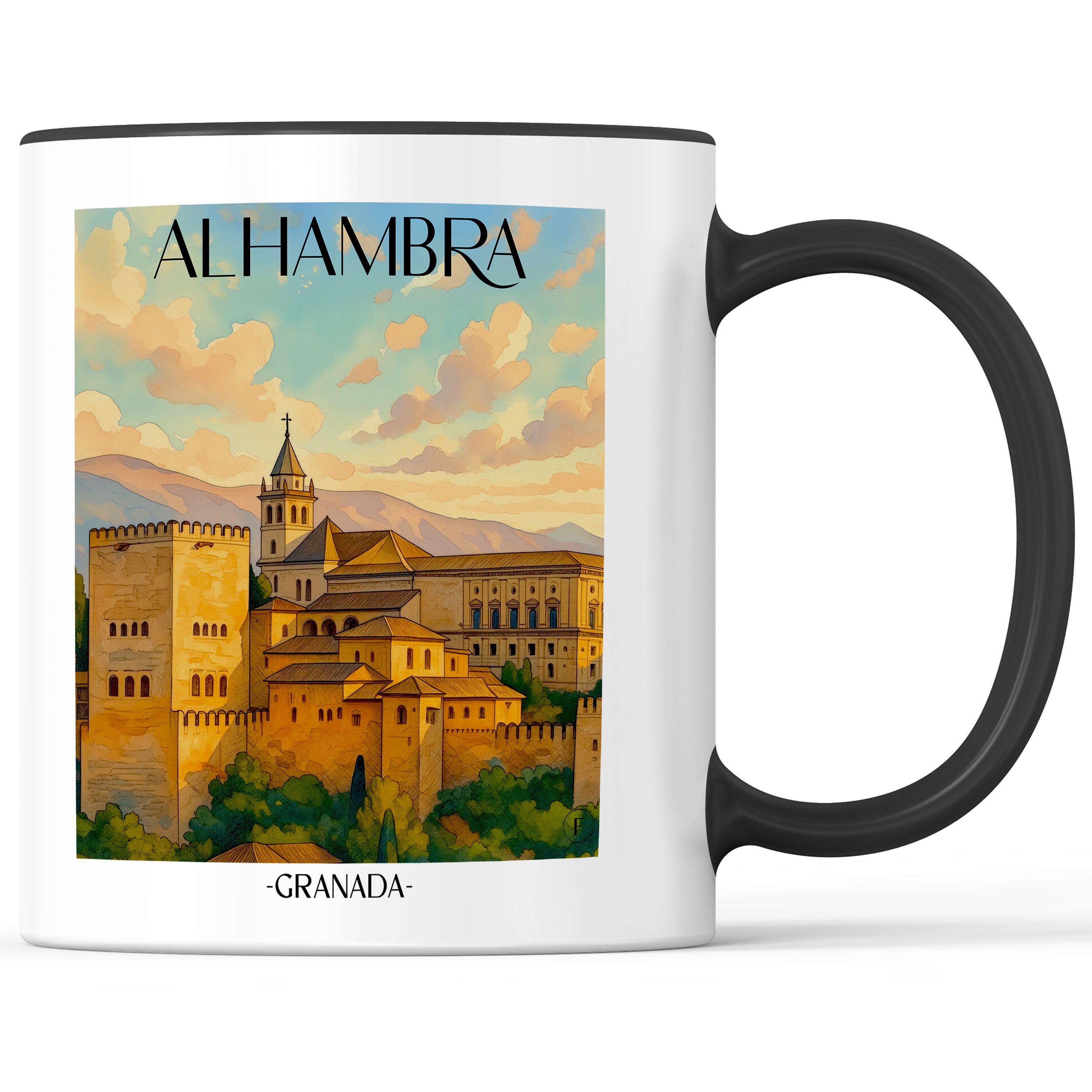 alhambra-granada-spanien-einkaufstasche-aquarell