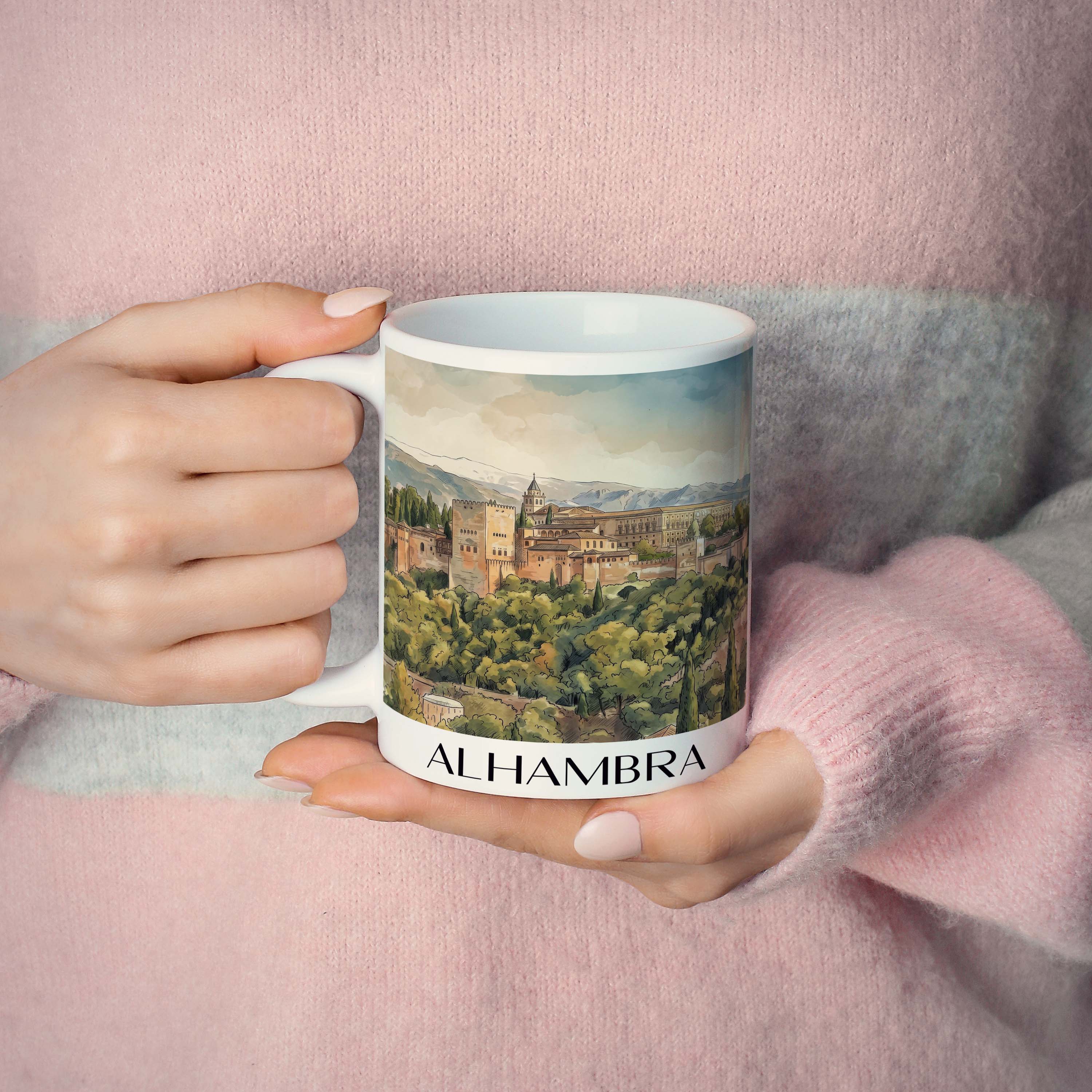 alhambra-granada-spanien-kaffeebecher-aquarell
