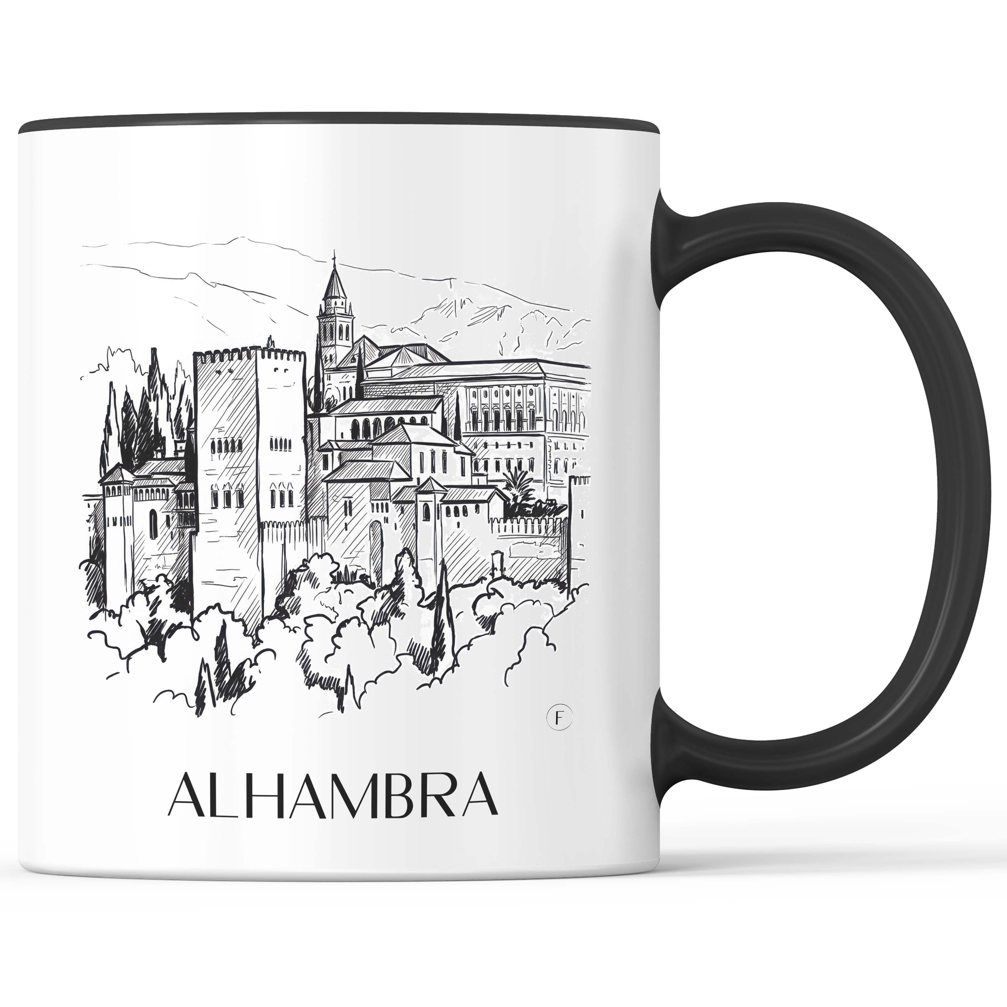 alhambra-granada-spanien-kaffeebecher-skizze