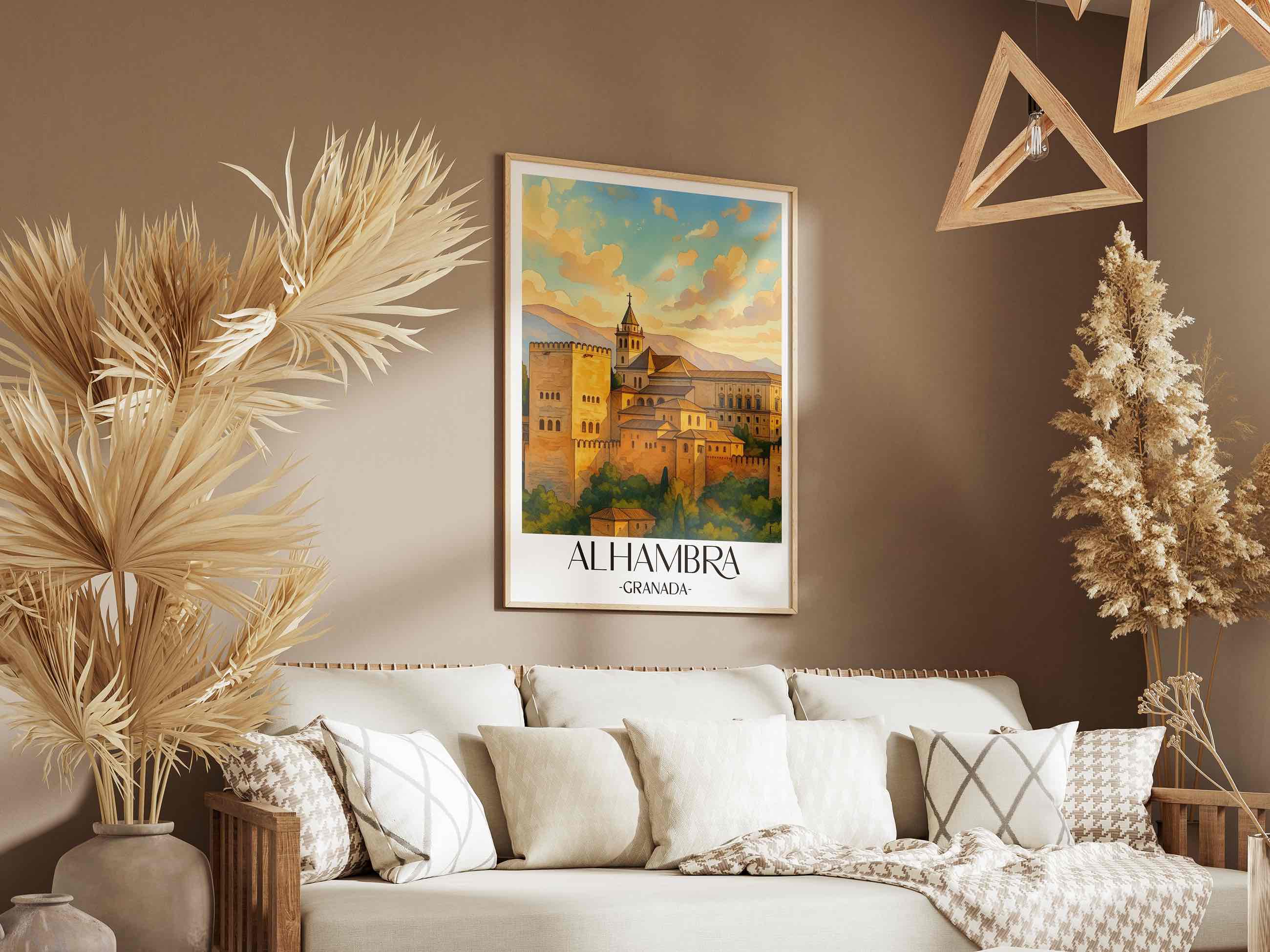 alhambra-granada-spanien-poster-aquarell