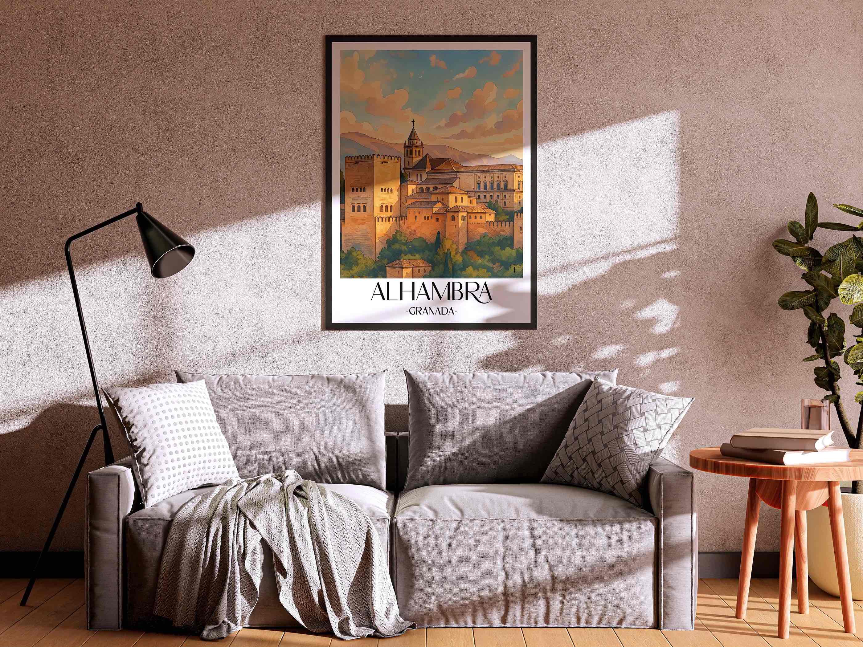 alhambra-granada-spanien-poster-aquarell