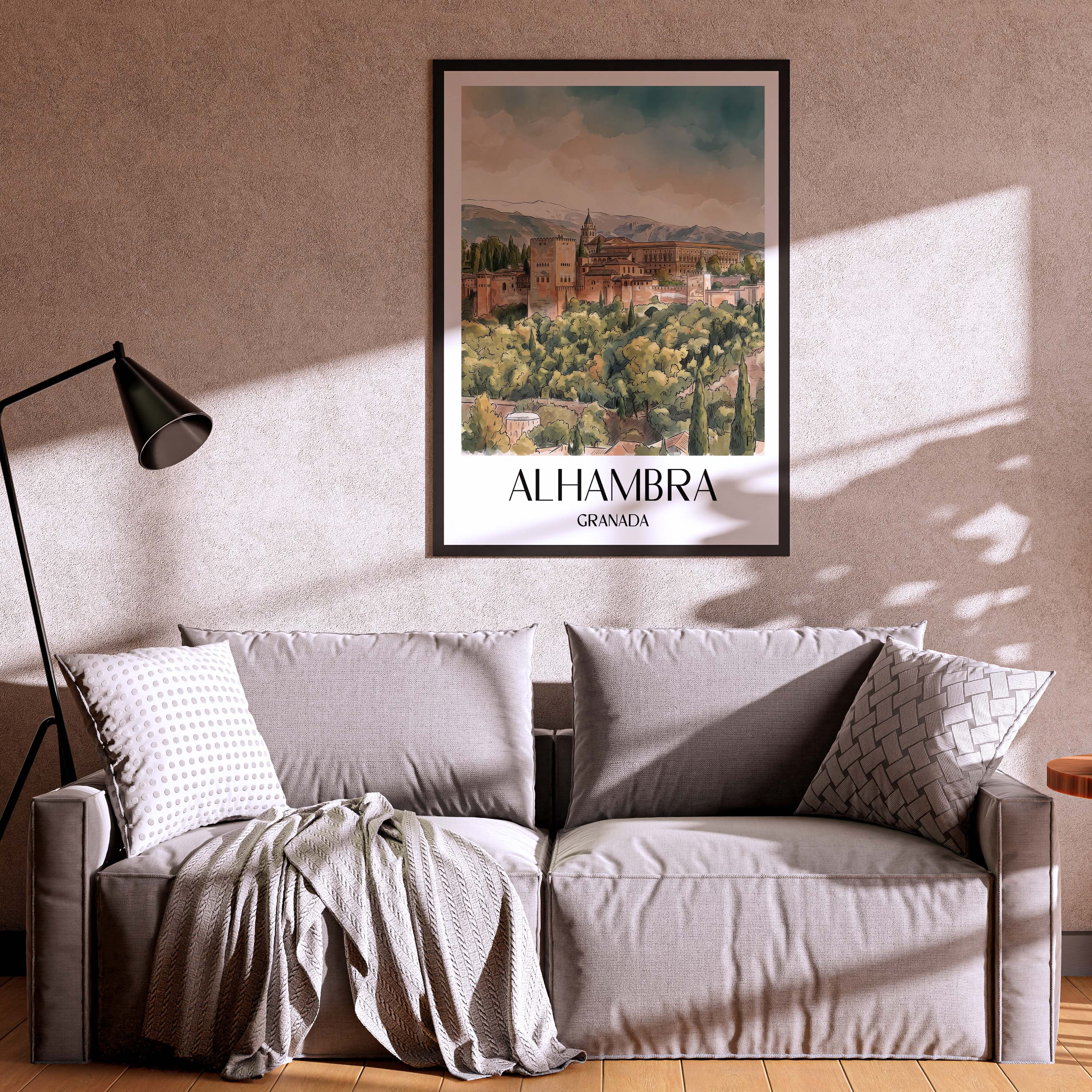 alhambra-granada-spanien-poster-aquarell