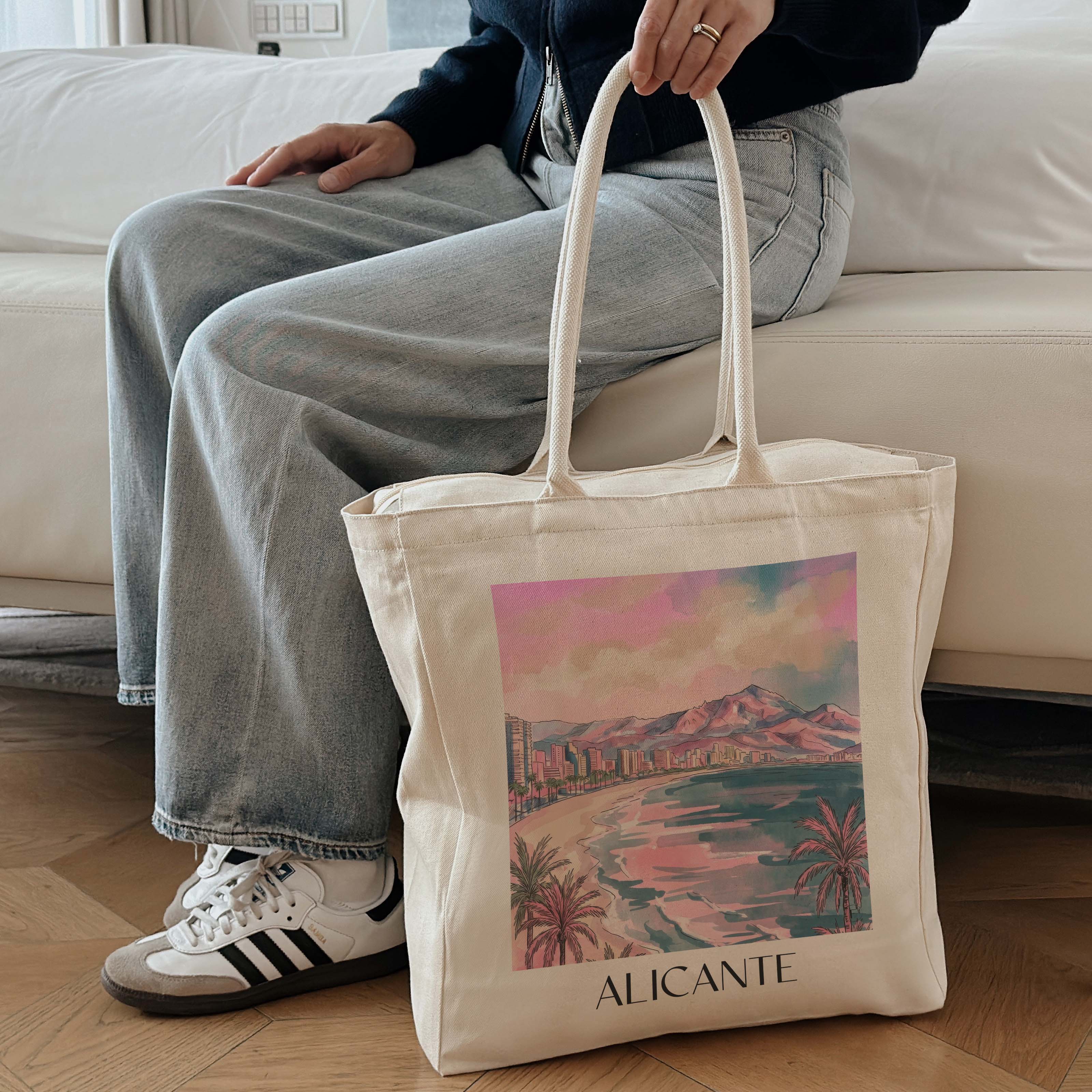 alicante-spanien-spanien-einkaufstasche-aquarell-pink-rosa