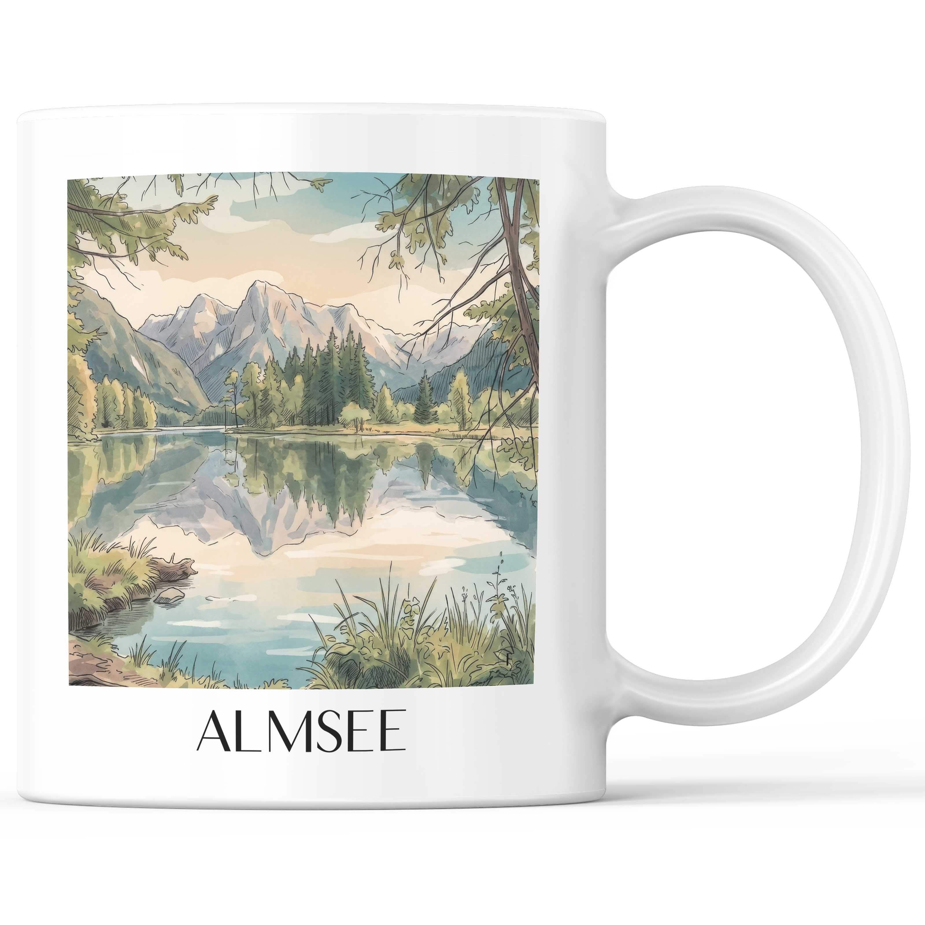 almsee-österreich-österreich-kaffeebecher-aquarell