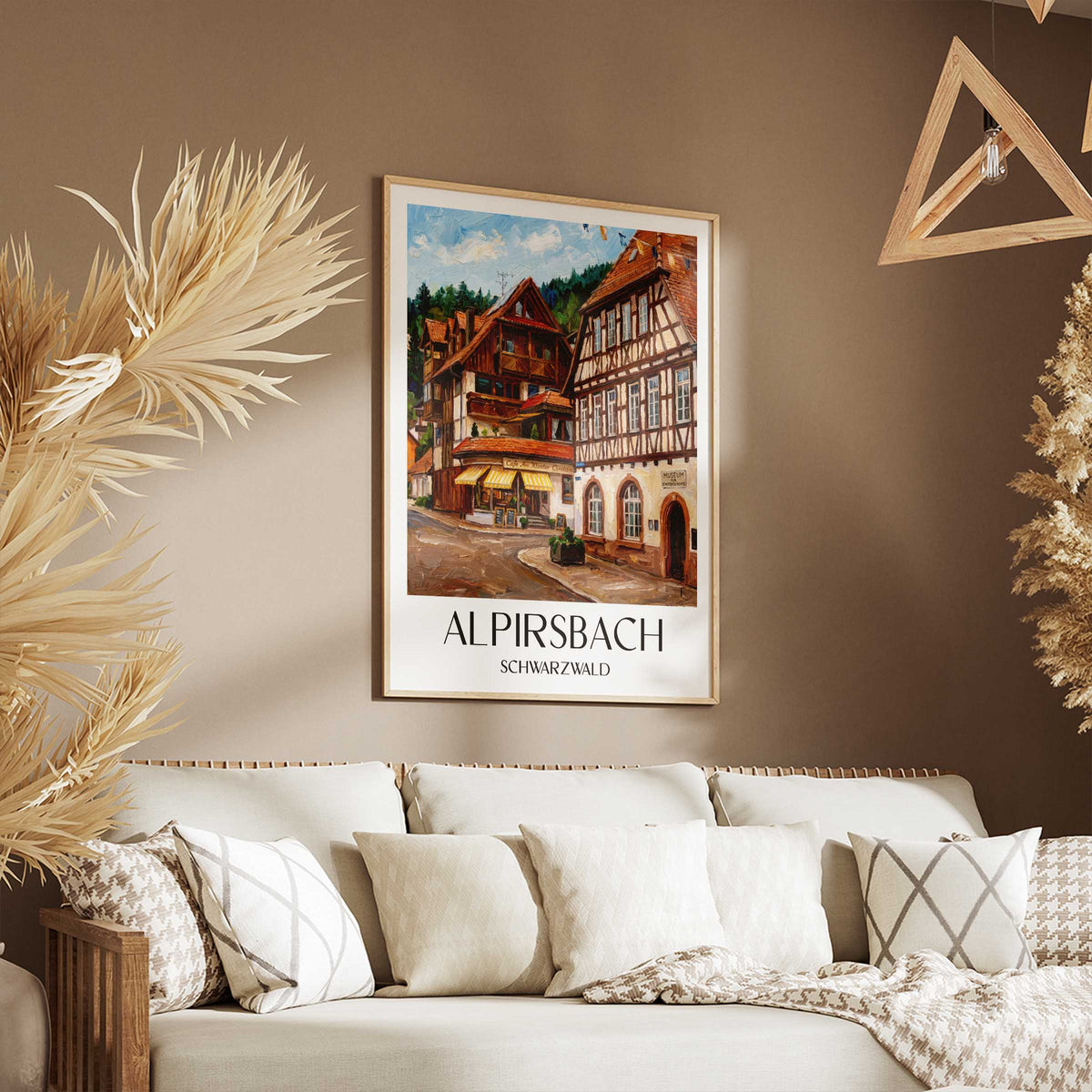 alpirsbach-schwarzwald-deutschland-poster-oil-painting-oelgemaelde