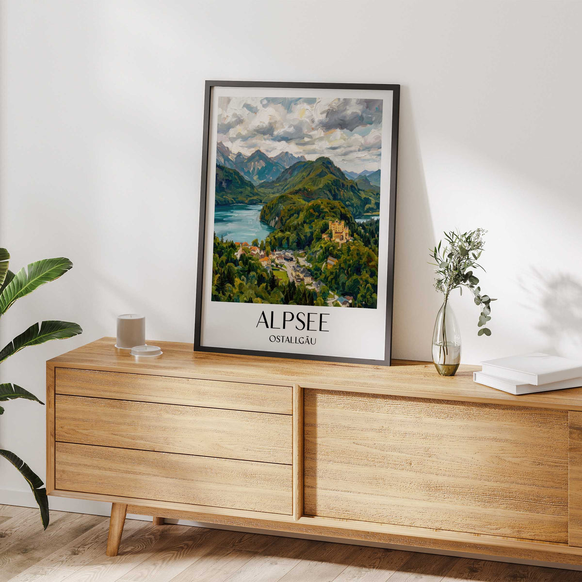alpsee-ostallgäu-deutschland-poster-oil-painting-oelgemaelde