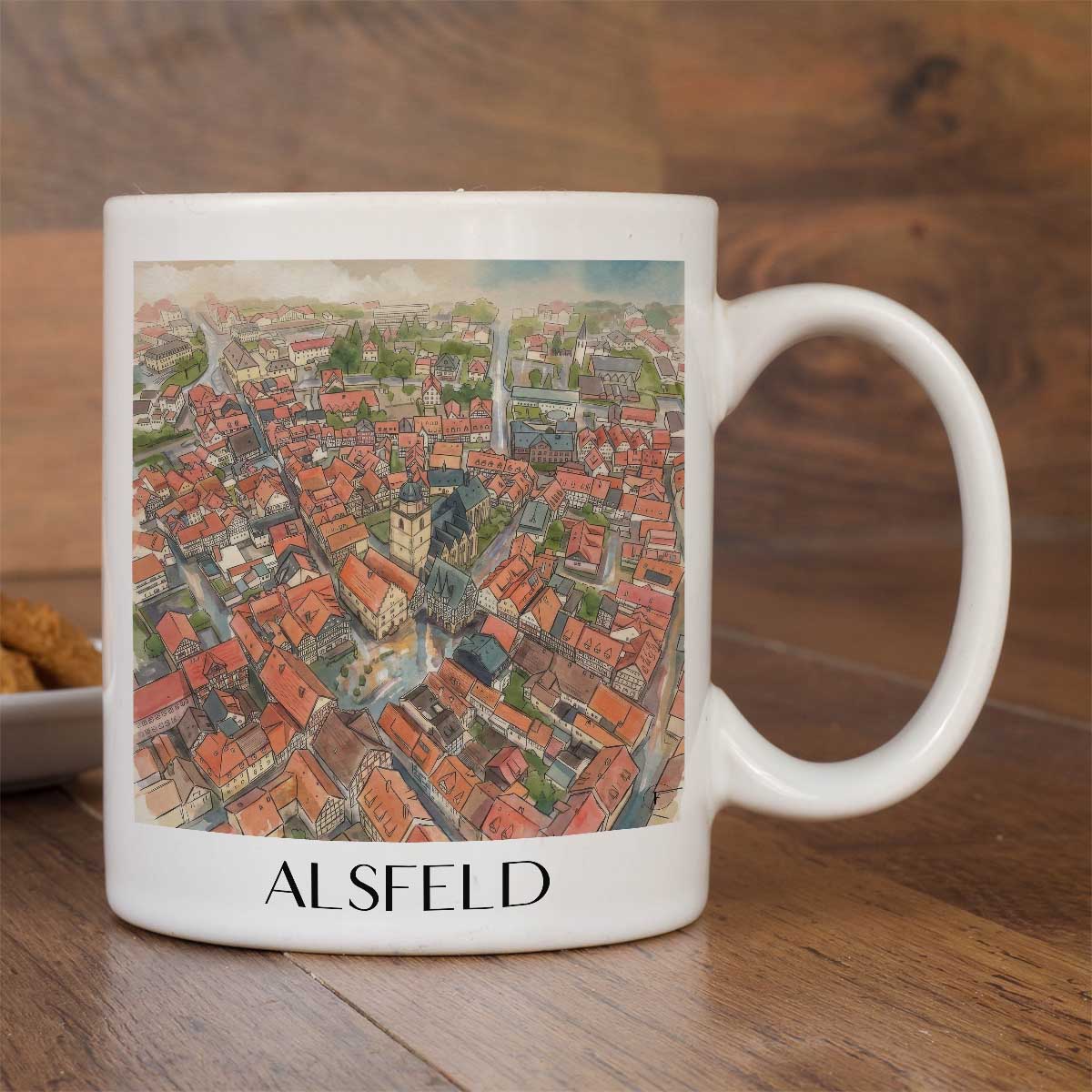 alsfeld-hessen-deutschland-kaffeebecher-aquarell