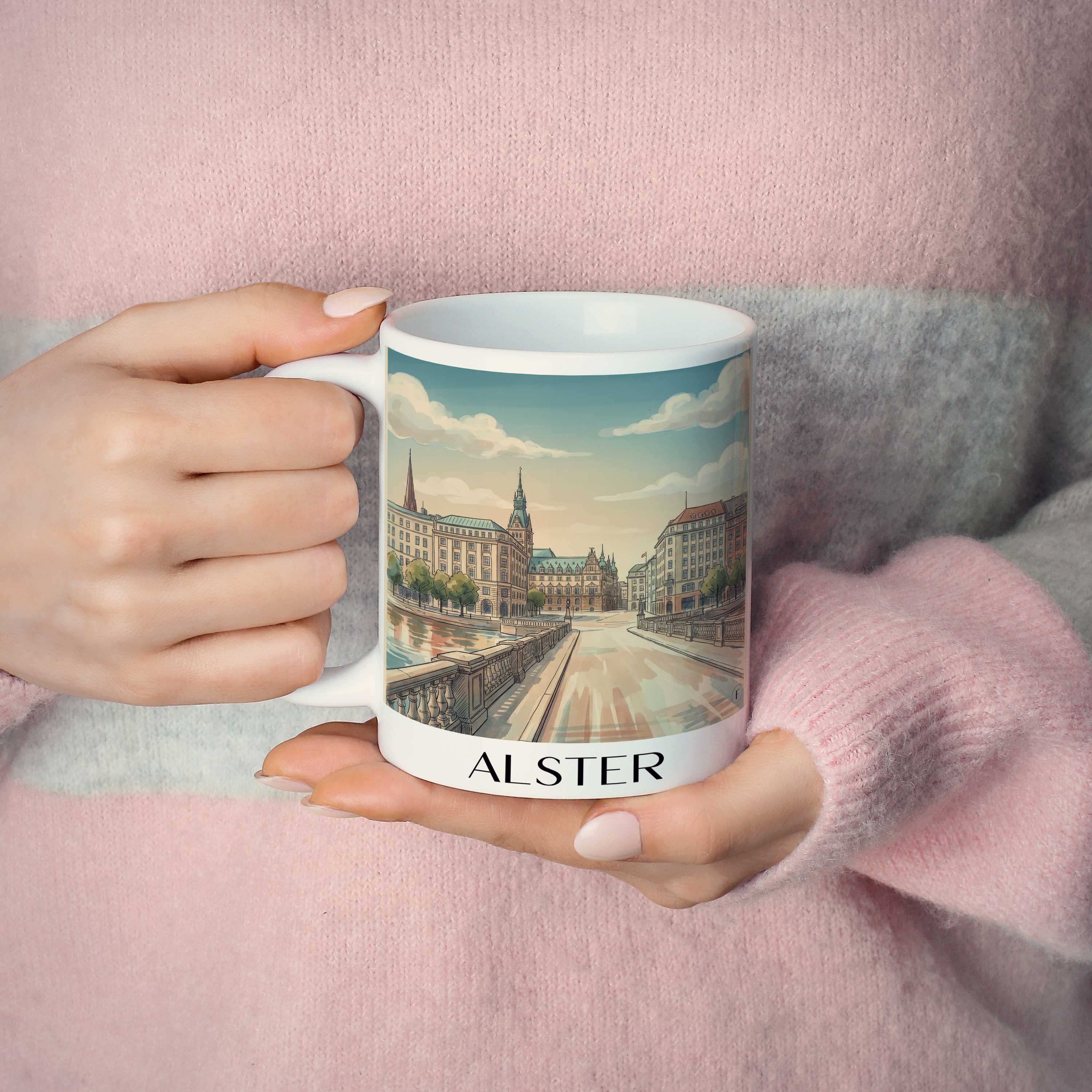 alster-hamburg-deutschland-kaffeebecher-aquarell