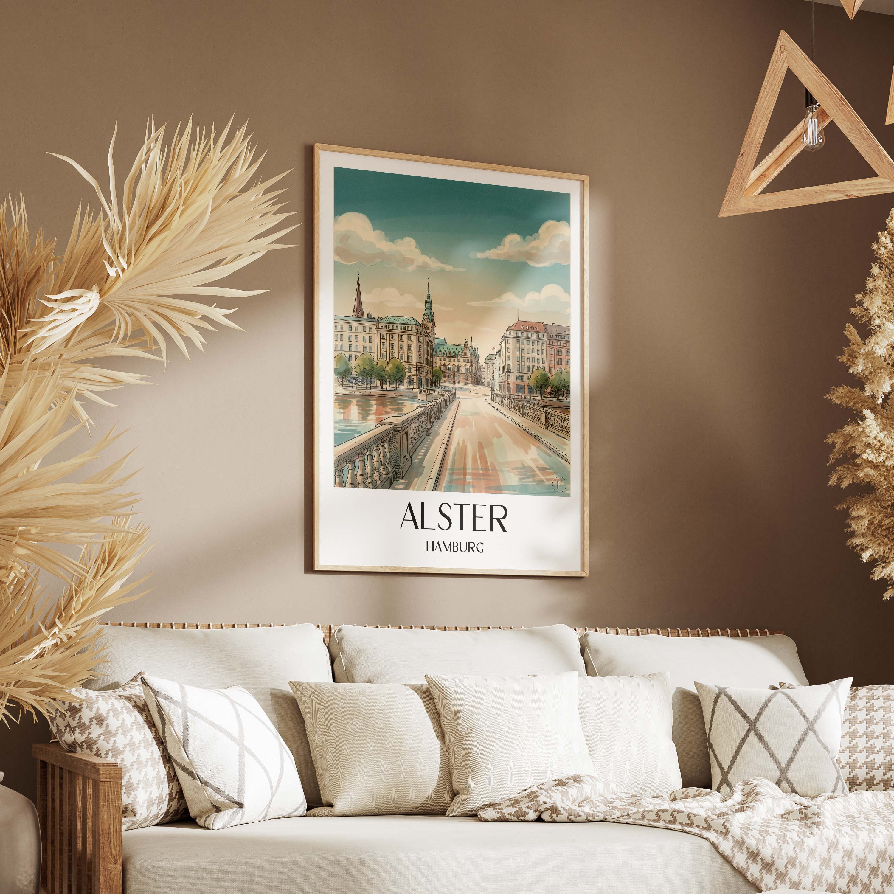 alster-hamburg-deutschland-poster-aquarell