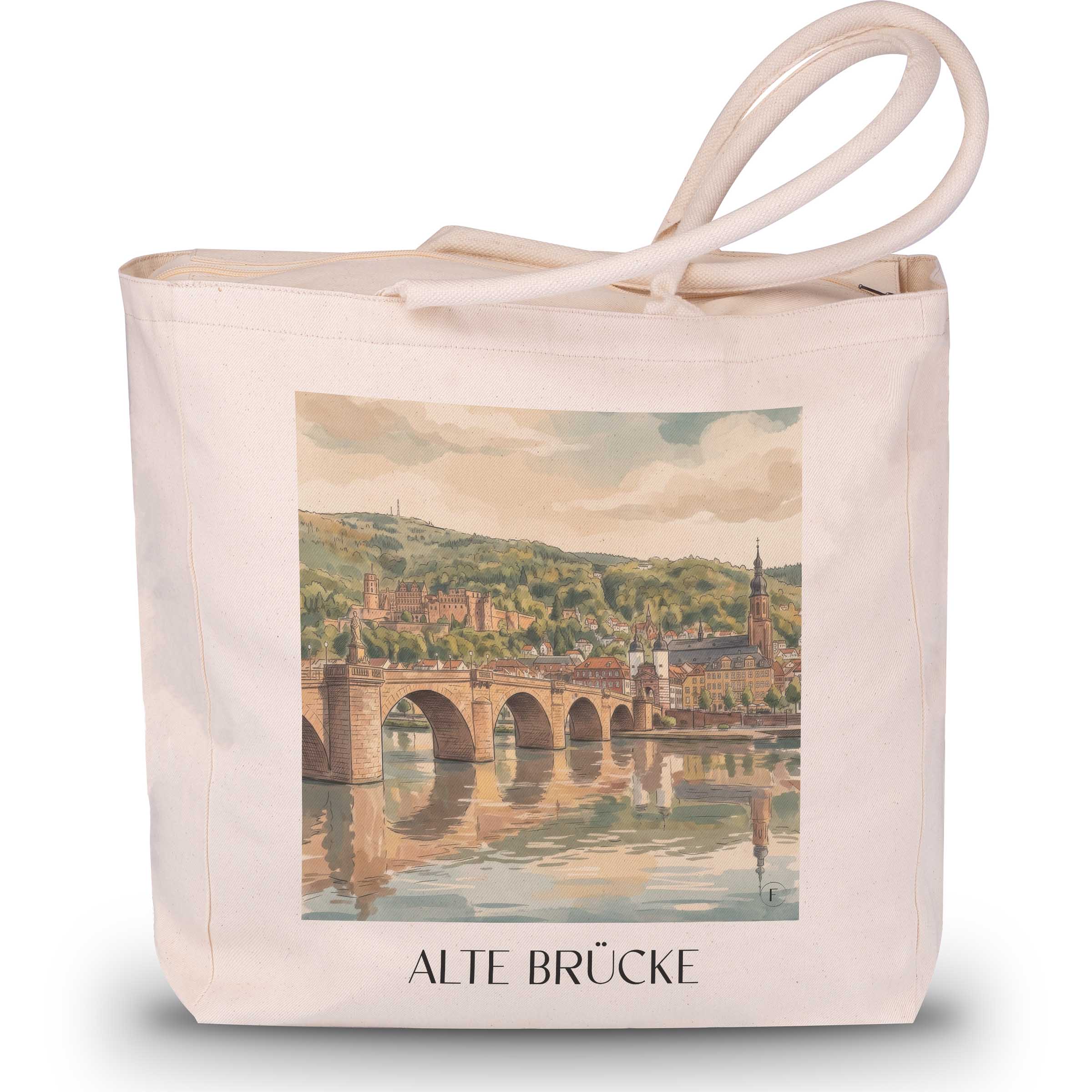 alte-brücke-heidelberg-deutschland-einkaufstasche-aquarell
