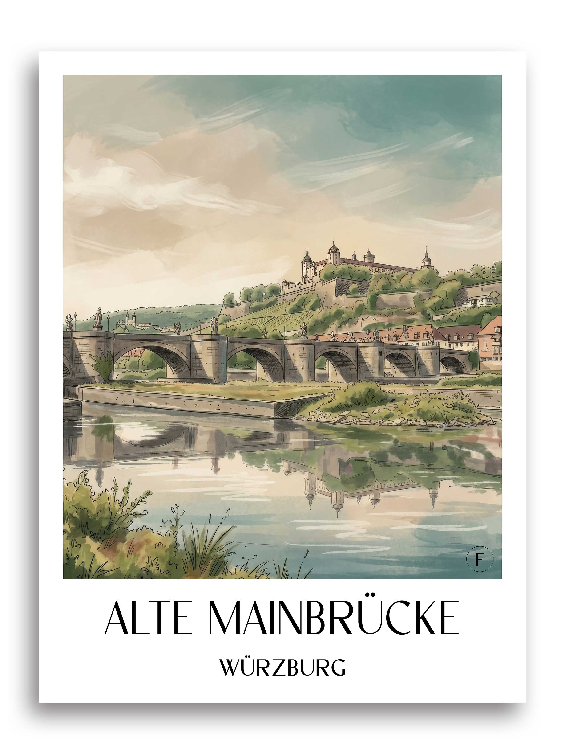 alte-mainbrücke-würzburg-deutschland-poster-aquarell