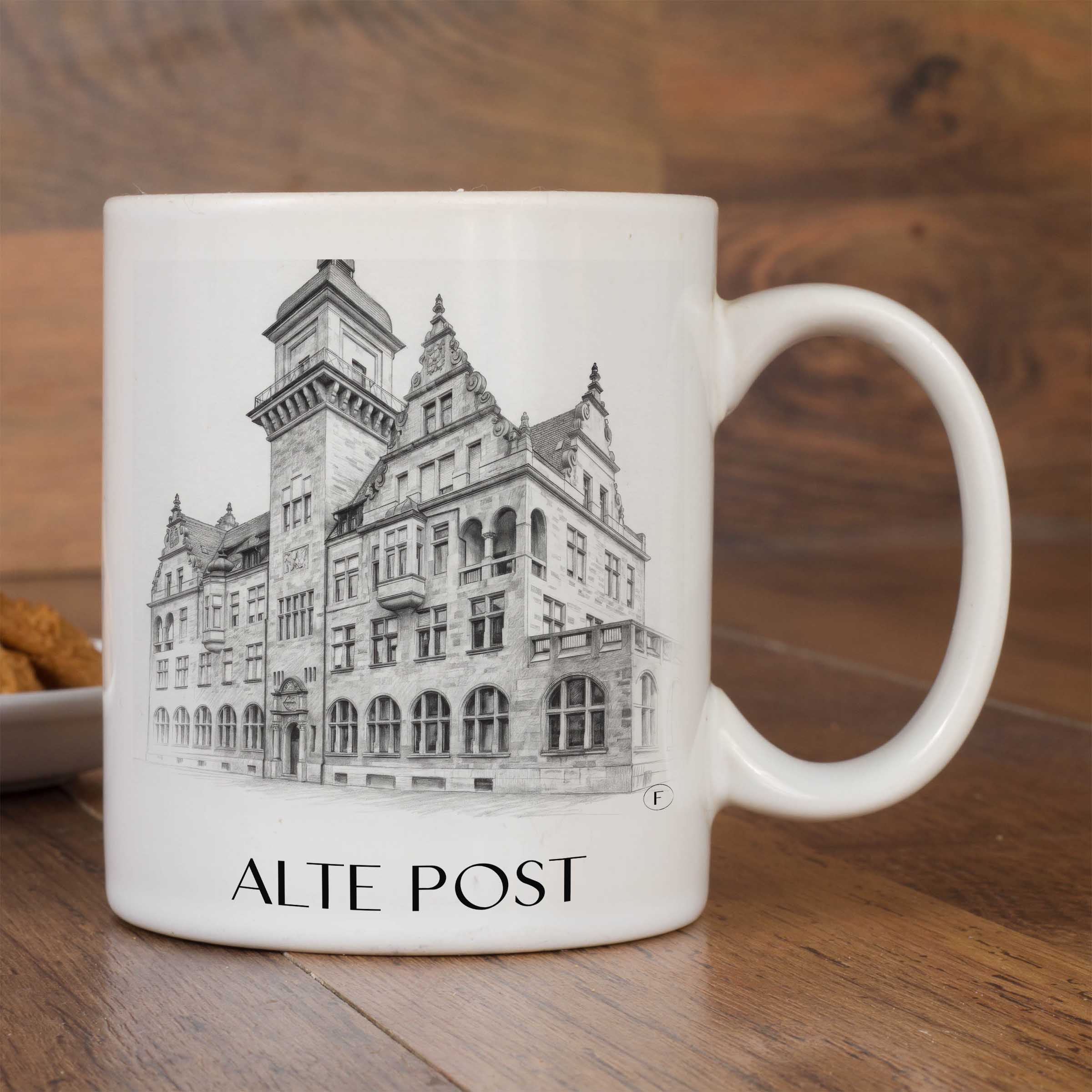 alte-post-heilbronn-deutschland-kaffeebecher-bleistift-zeichnung-drawing