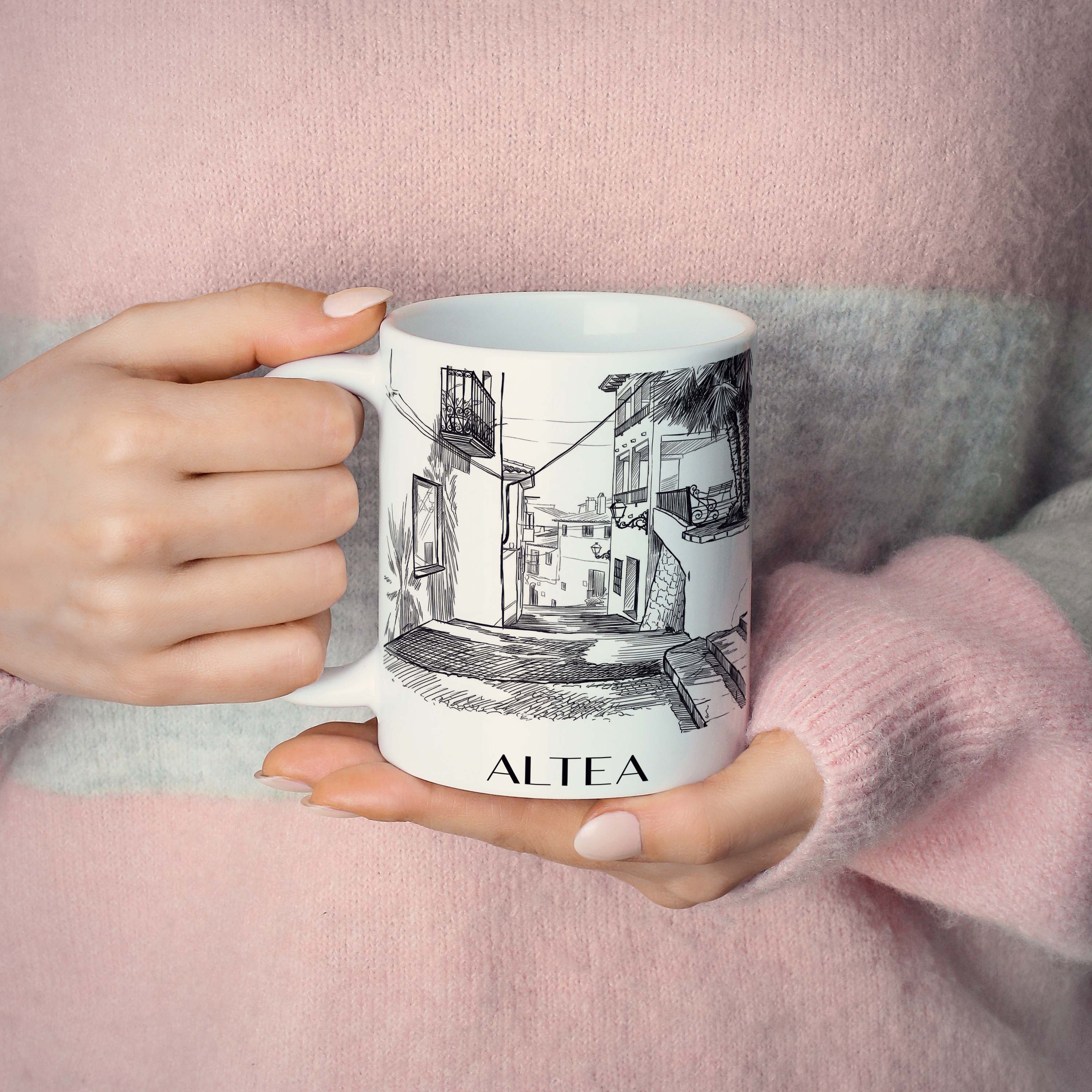 altea-spanien-spanien-kaffeebecher-skizze