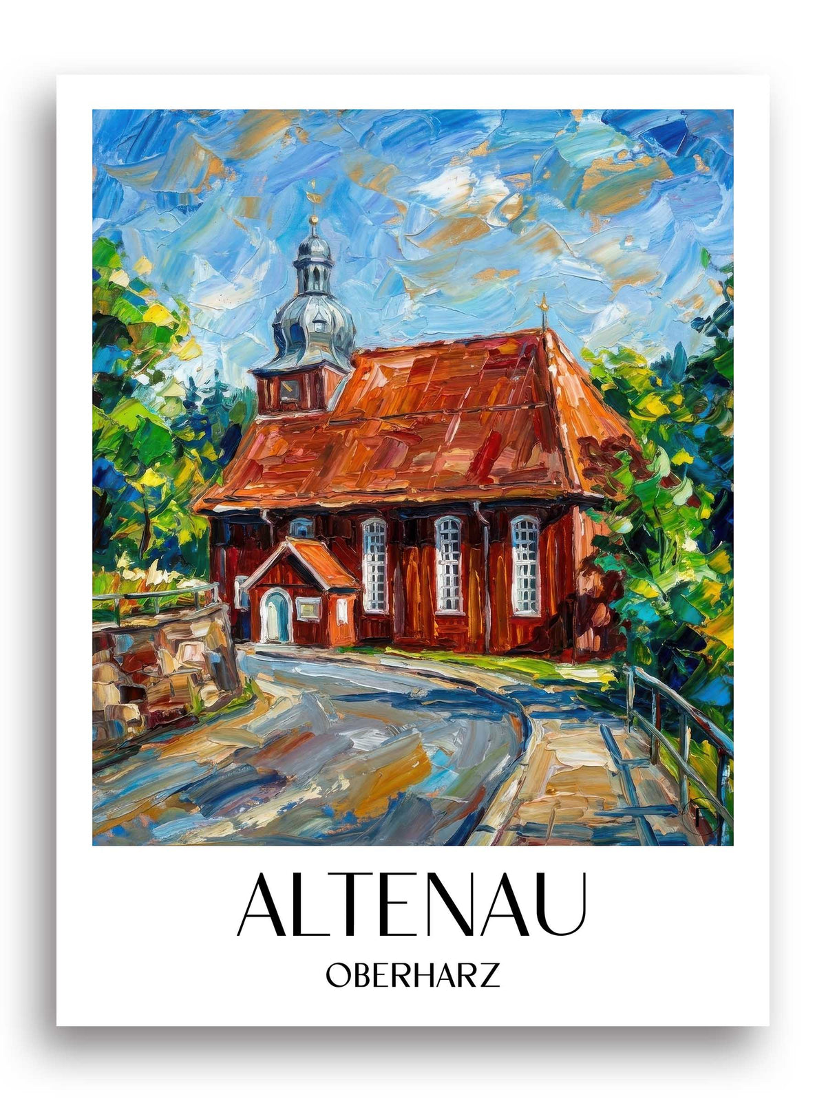 altenau-oberharz-deutschland-poster-oil-painting-oelgemaelde