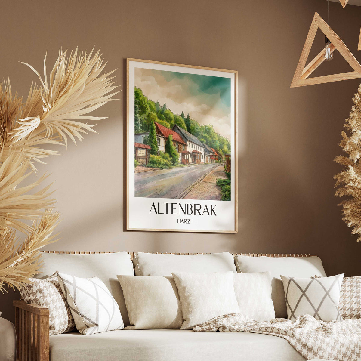 altenbrak-harz-deutschland-poster-aquarell