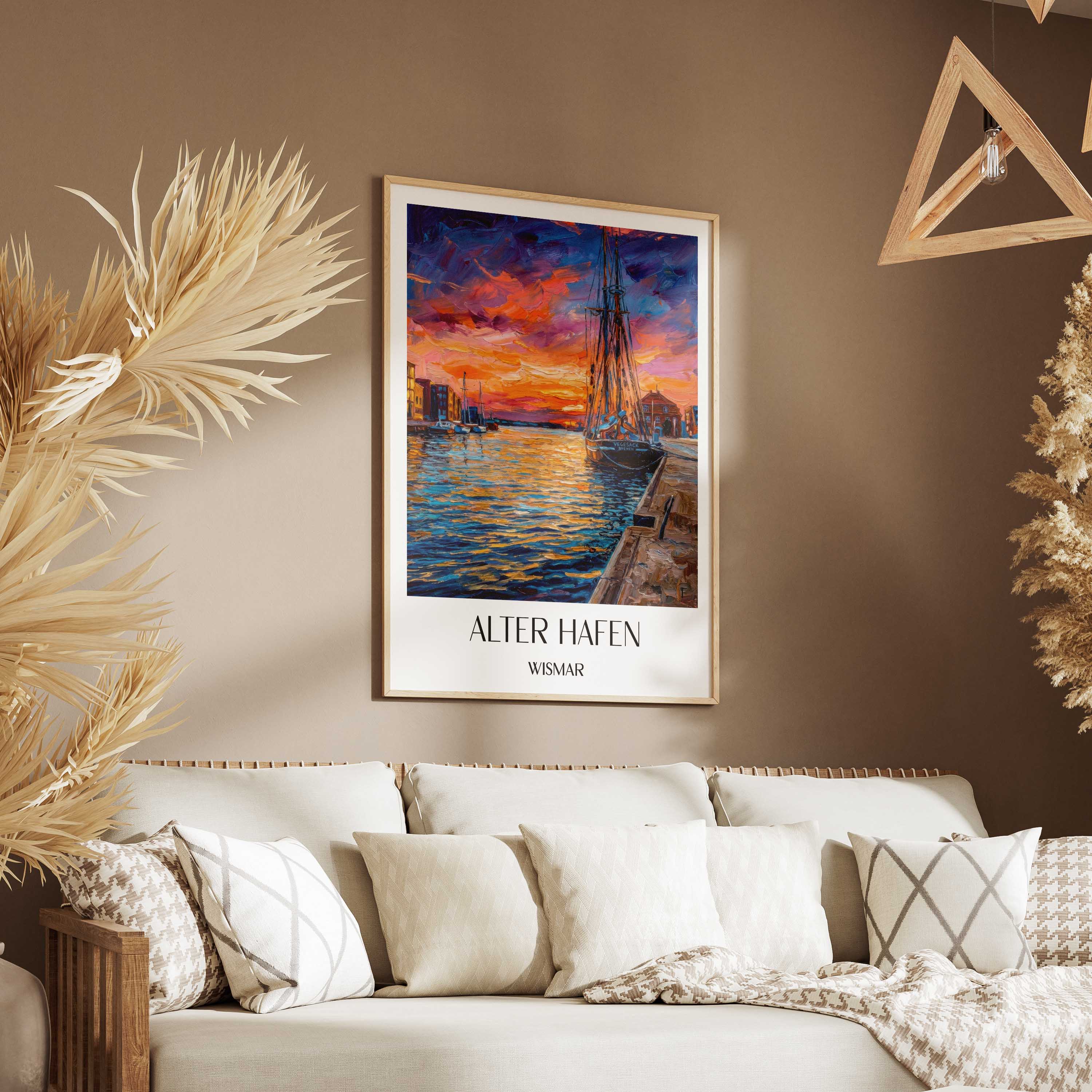 alter-hafen-wismar-deutschland-poster-oil-painting-oelgemaelde