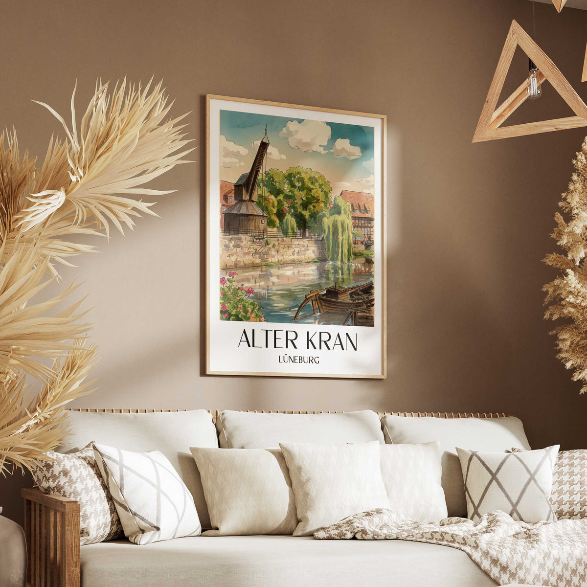alter-kran-lüneburg-deutschland-poster-aquarell