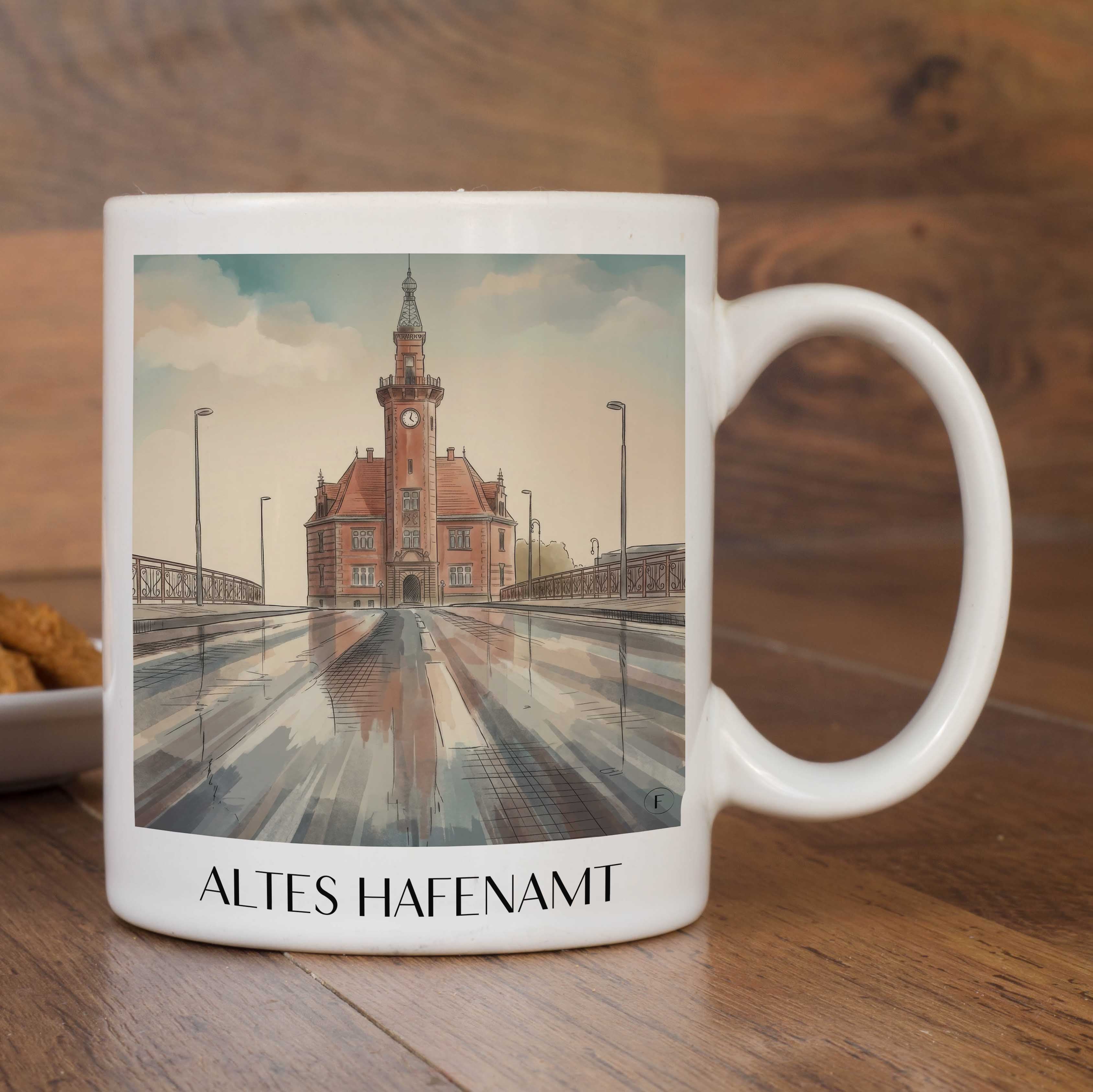 altes-hafenamt-dortmund-deutschland-kaffeebecher-aquarell