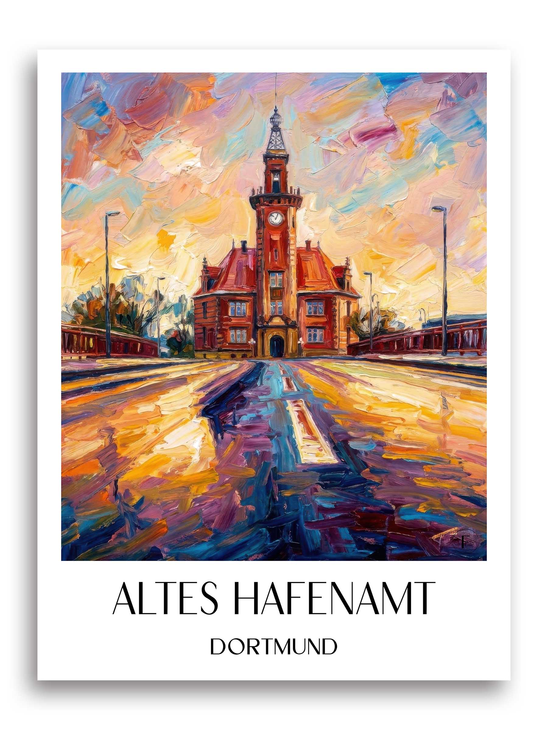 altes-hafenamt-dortmund-deutschland-poster-oil-painting-oelgemaelde