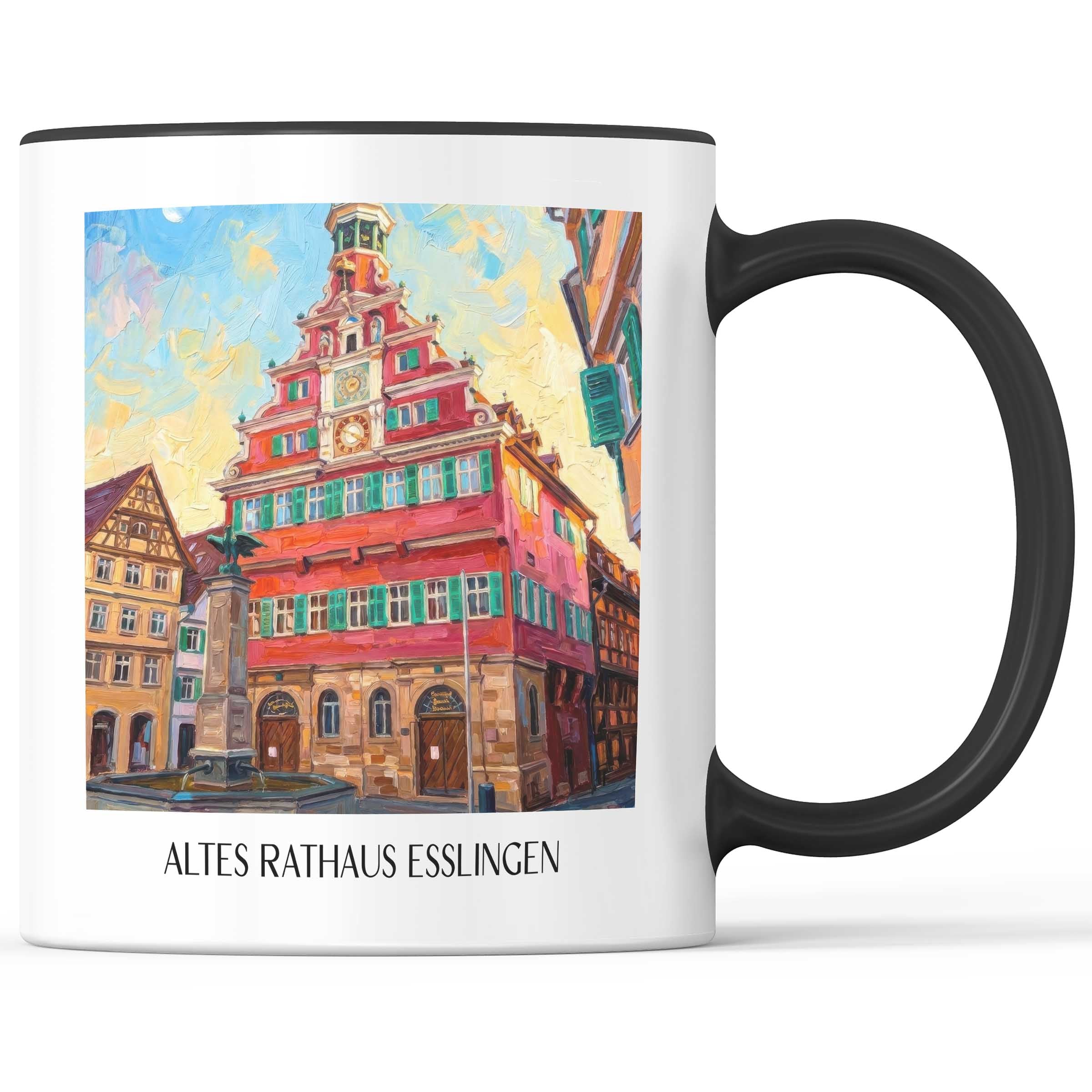 altes-rathaus-esslingen-am-neckar-deutschland-kaffeebecher-oil-painting-oelgemaelde