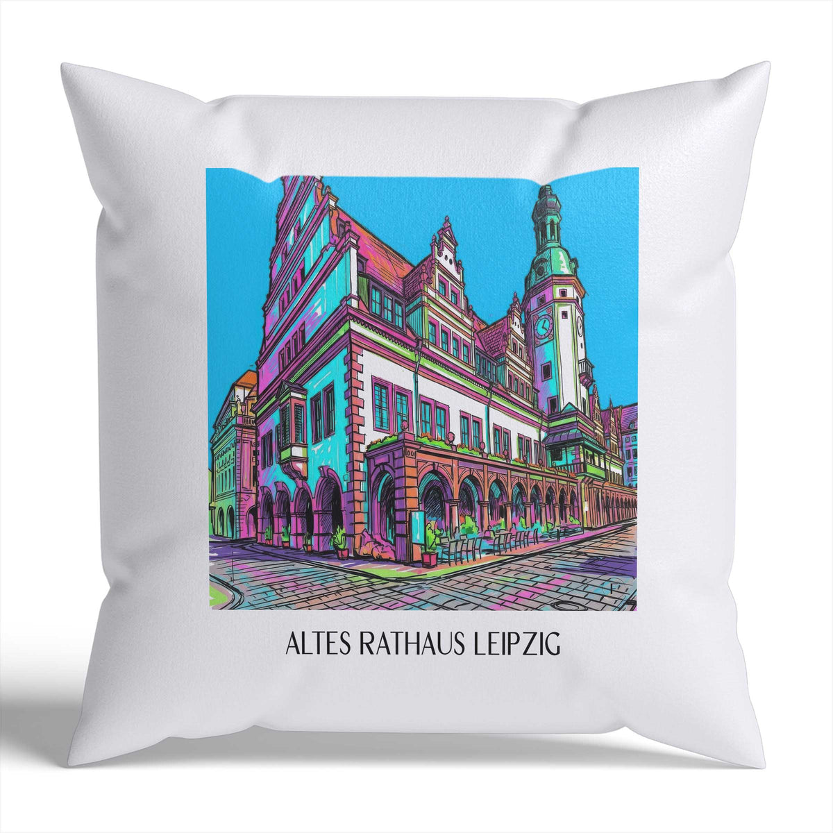 altes-rathaus-leipzig-deutschland-kissenbezug-graffiti