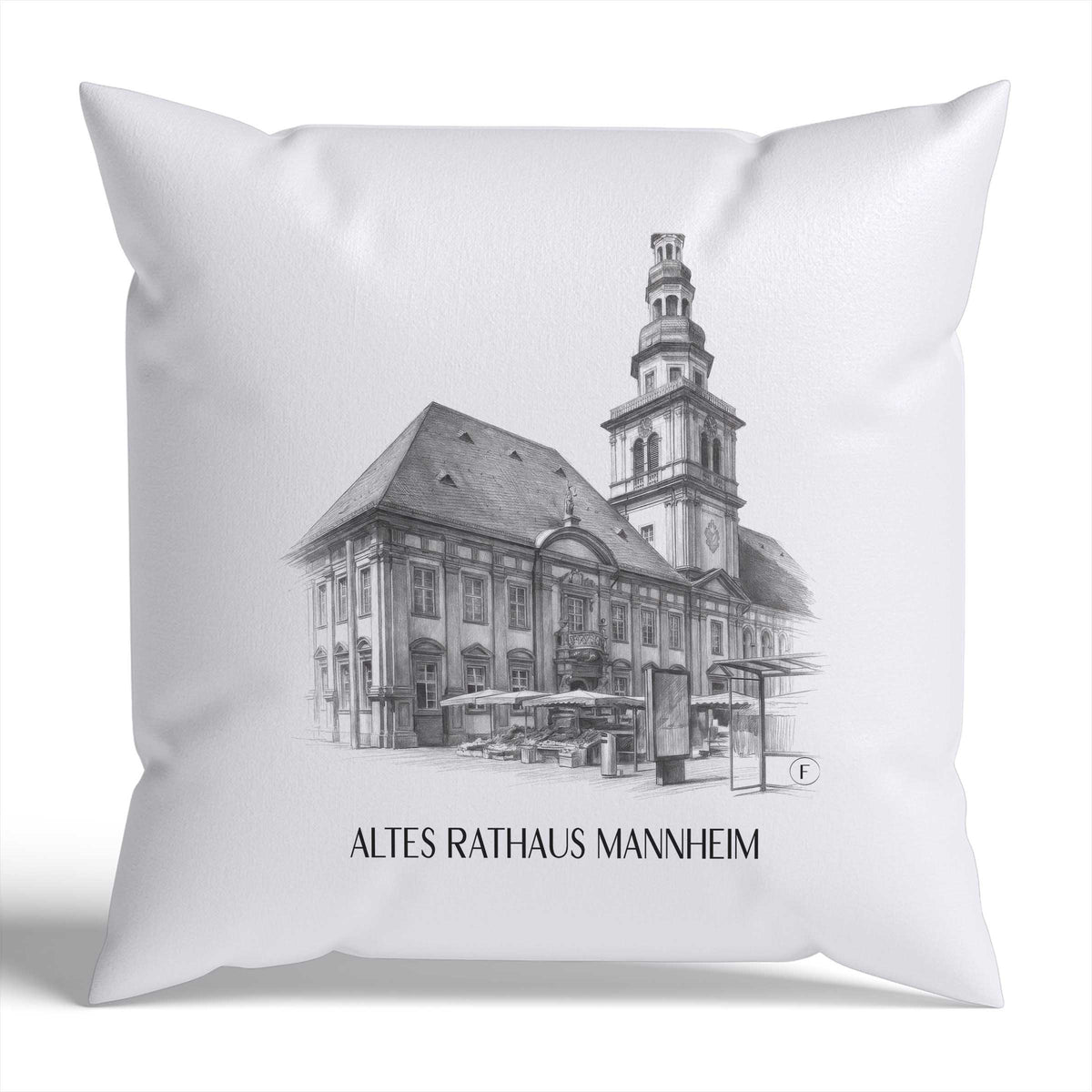 altes-rathaus-mannheim-deutschland-kissenbezug-bleistift-zeichnung-drawing