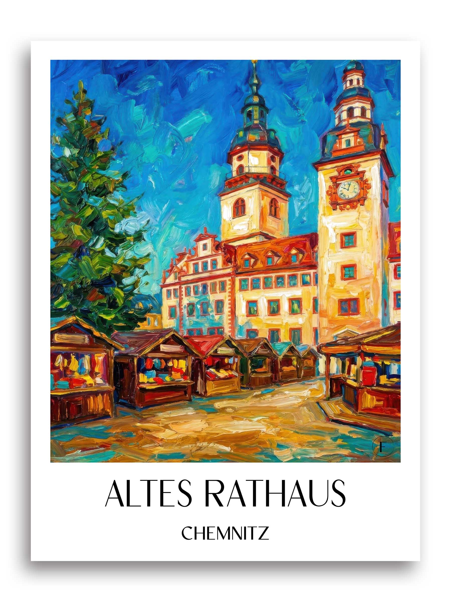 altes-rathaus-chemnitz-deutschland-poster-oil-painting-oelgemaelde