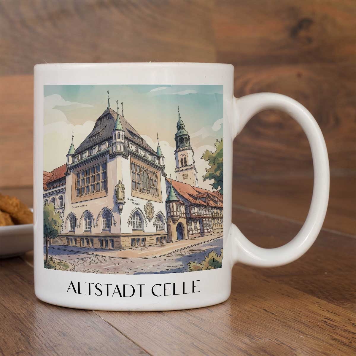 altstadt-celle-deutschland-kaffeebecher-aquarell