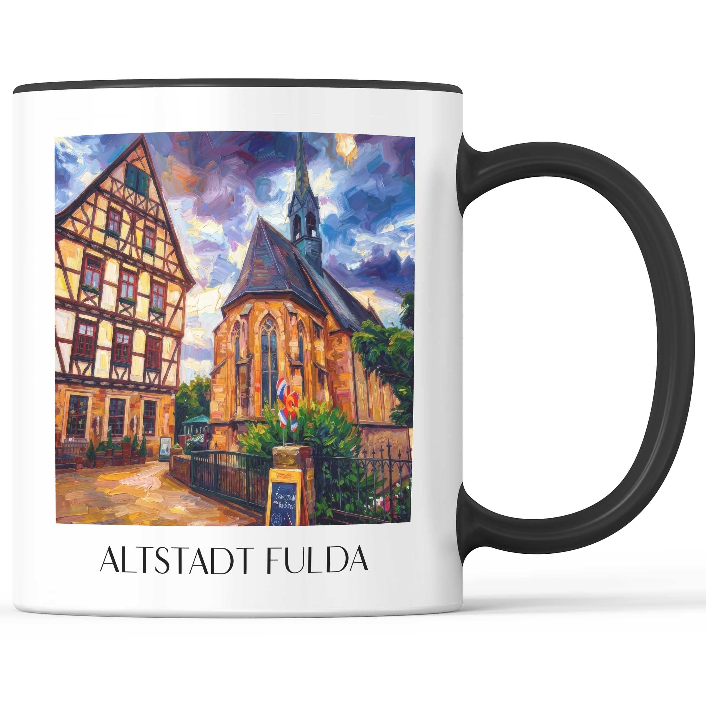 altstadt-fulda-deutschland-kaffeebecher-oil-painting-oelgemaelde