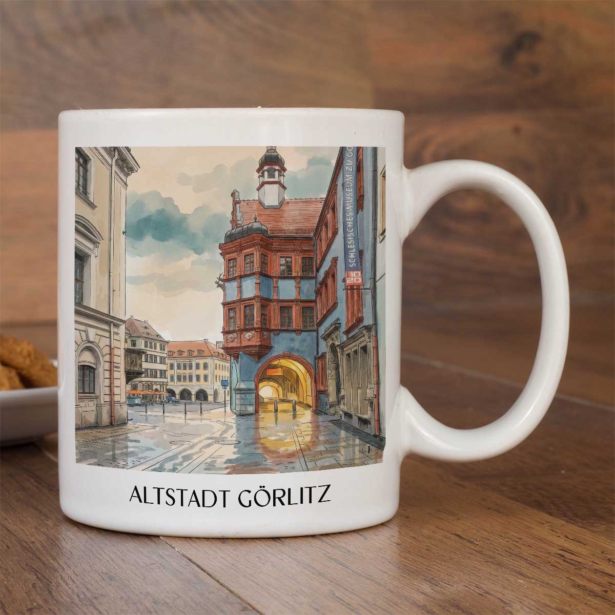 altstadt-görlitz-deutschland-kaffeebecher-aquarell