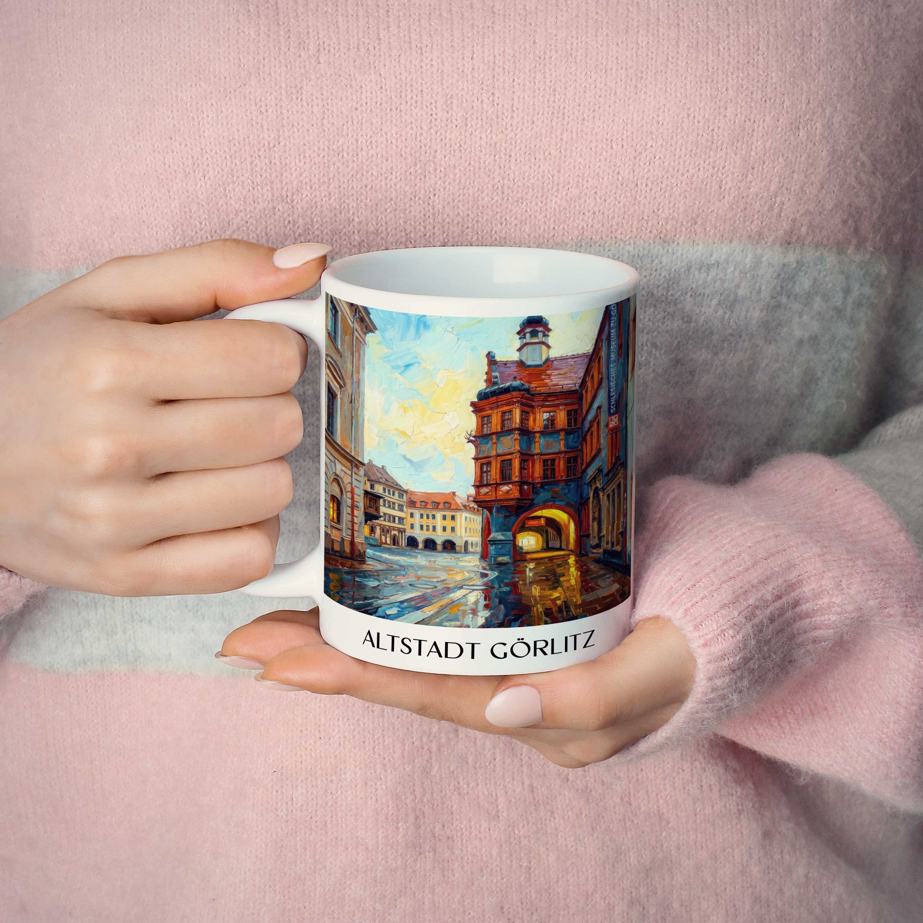 altstadt-görlitz-deutschland-kaffeebecher-oil-painting-oelgemaelde