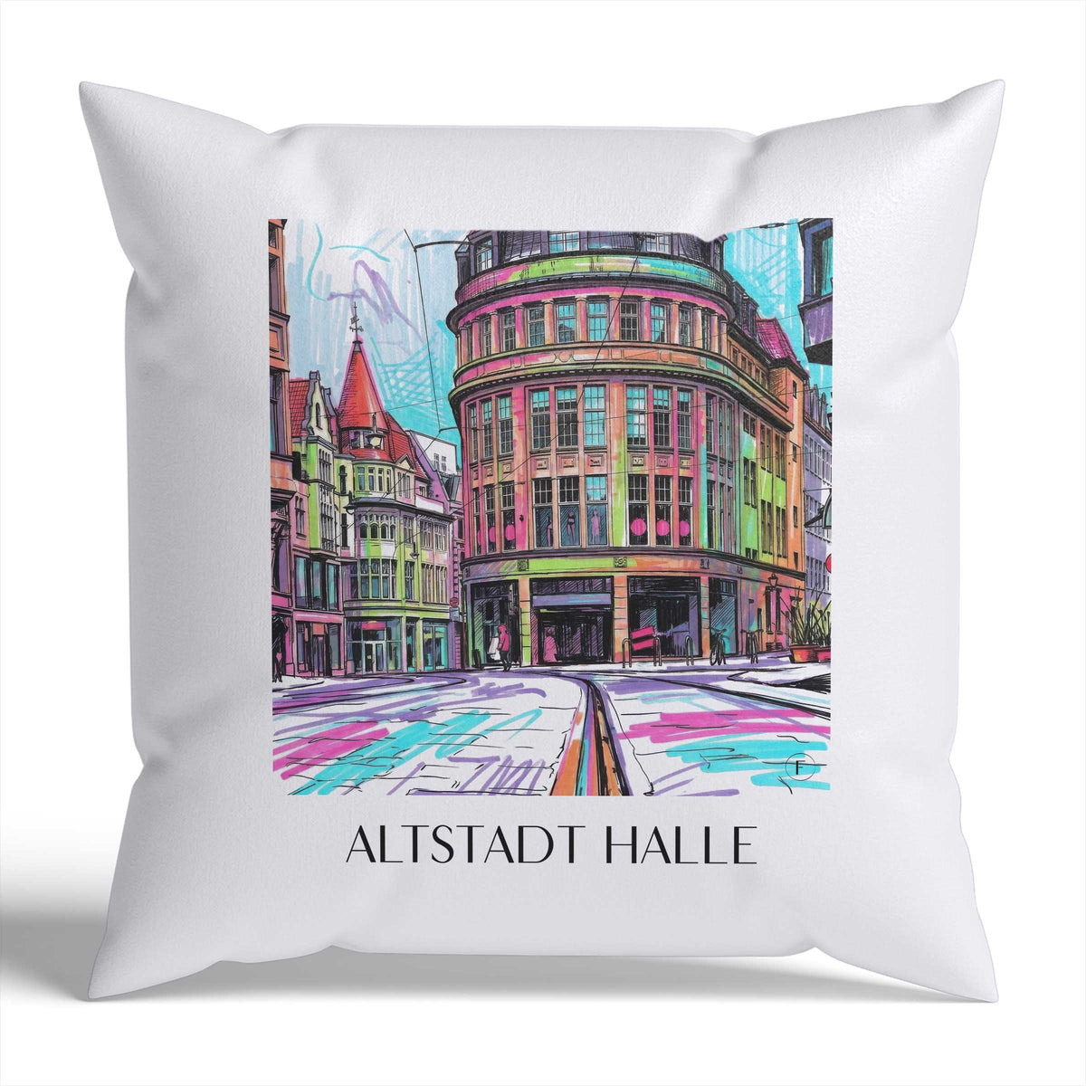 altstadt-halle-deutschland-kissenbezug-graffiti